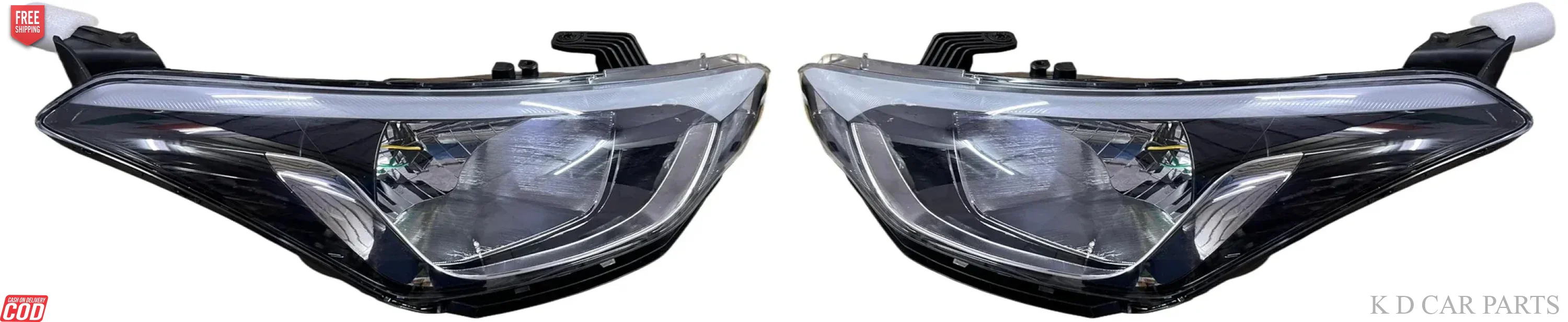 K D Headlight for Hyundai I20 Elite Without Projector & Adjustable Motor 2014-2020 - Image 8