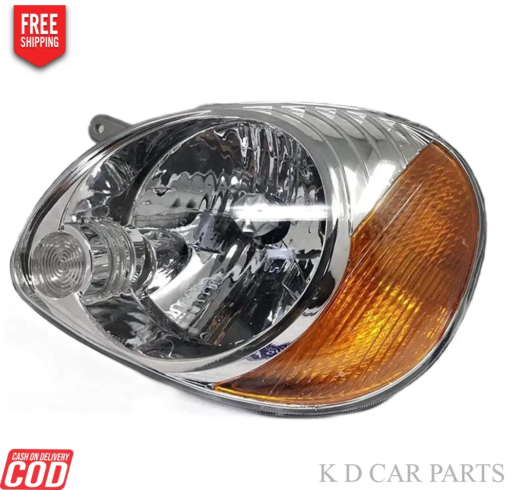 K D Headlight for Hyundai Santro 1998-2003 ( WITHOUT ADJUSTABLE MOTOR) - Image 2