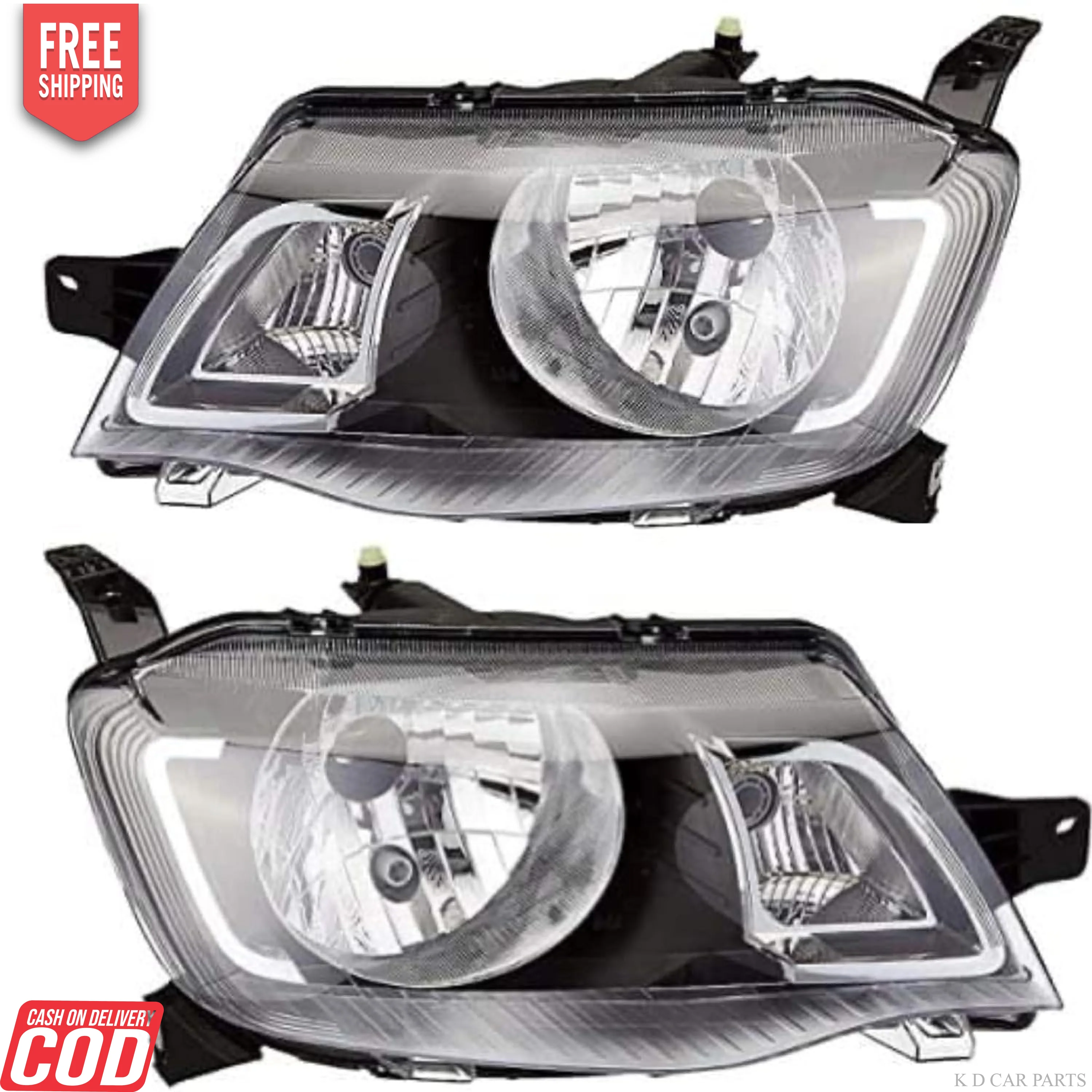 K D Headlight for KWID 2015-2019 ( WITHOUT ADJUSTABLE MOTOR) - Image 3