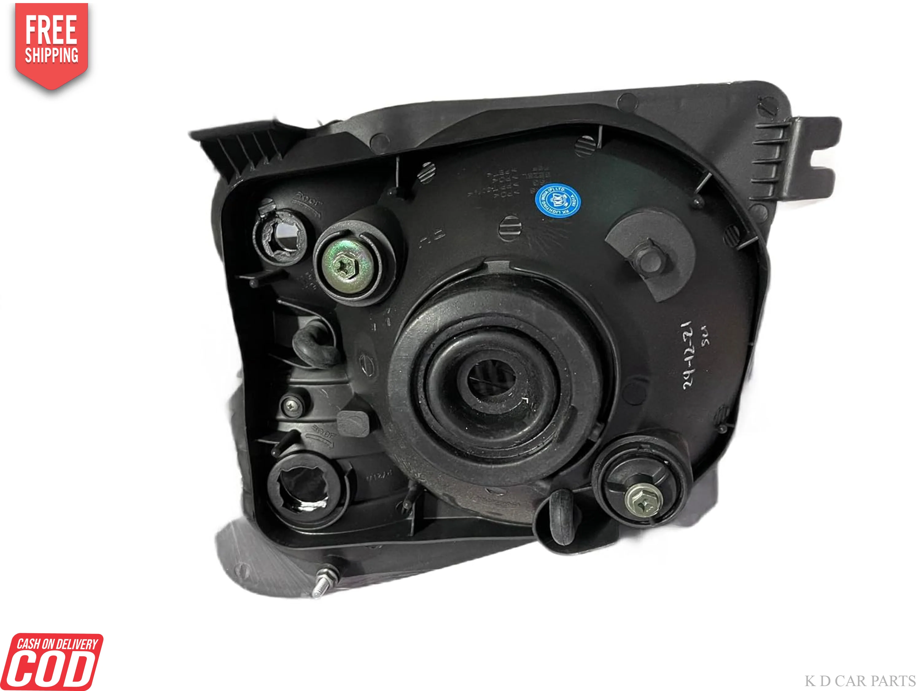 K D Headlight for Mahindra Maxximo 2011- Now ( WITHOUT ADJUSTABLE MOTOR) - Image 2