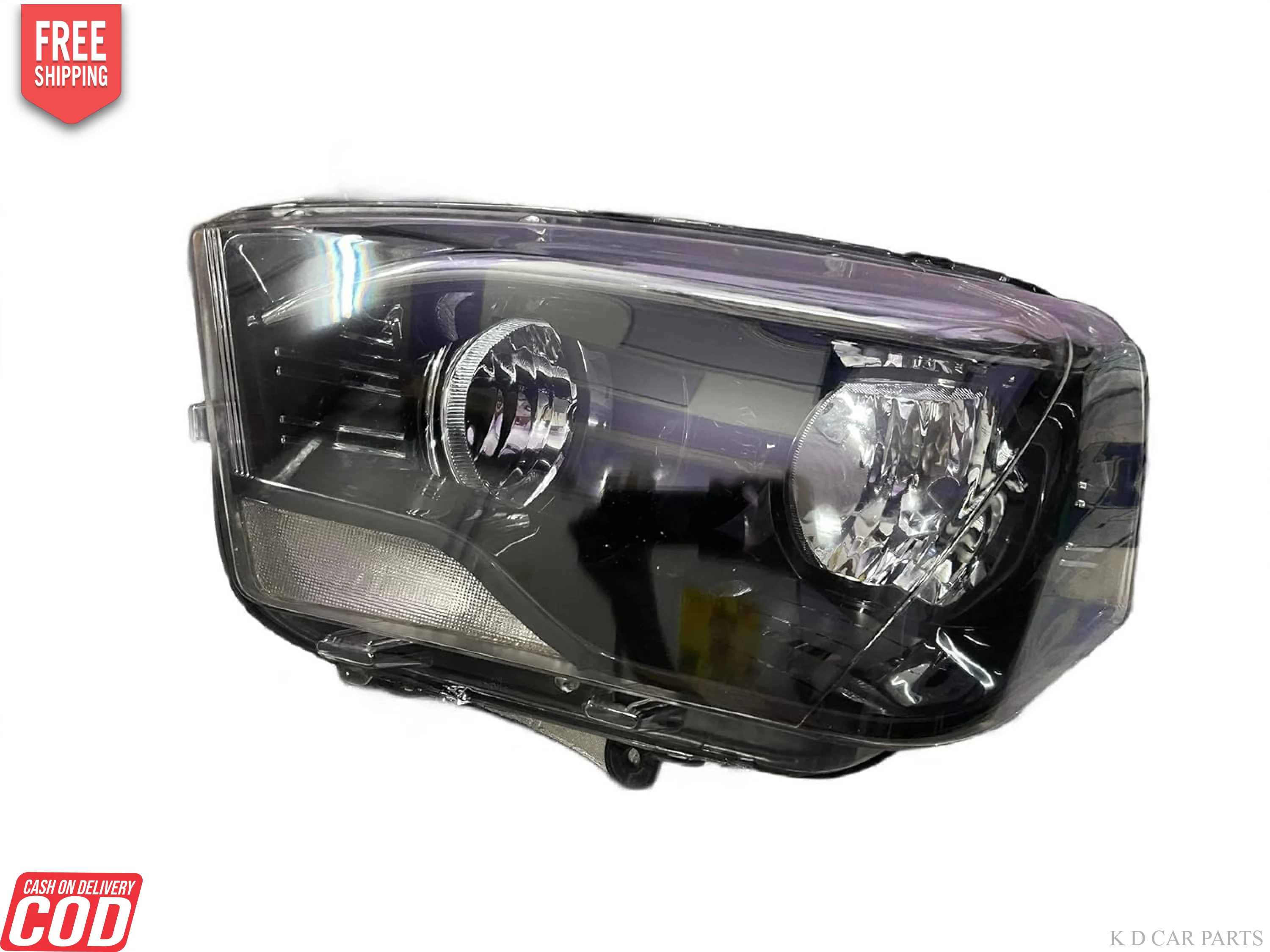 K D Headlight for Mahindra Scorpio (WHITE) 2014-NOW (NO PROJECTOR) ( WITHOUT ADJUSTABLE MOTOR) - Image 3