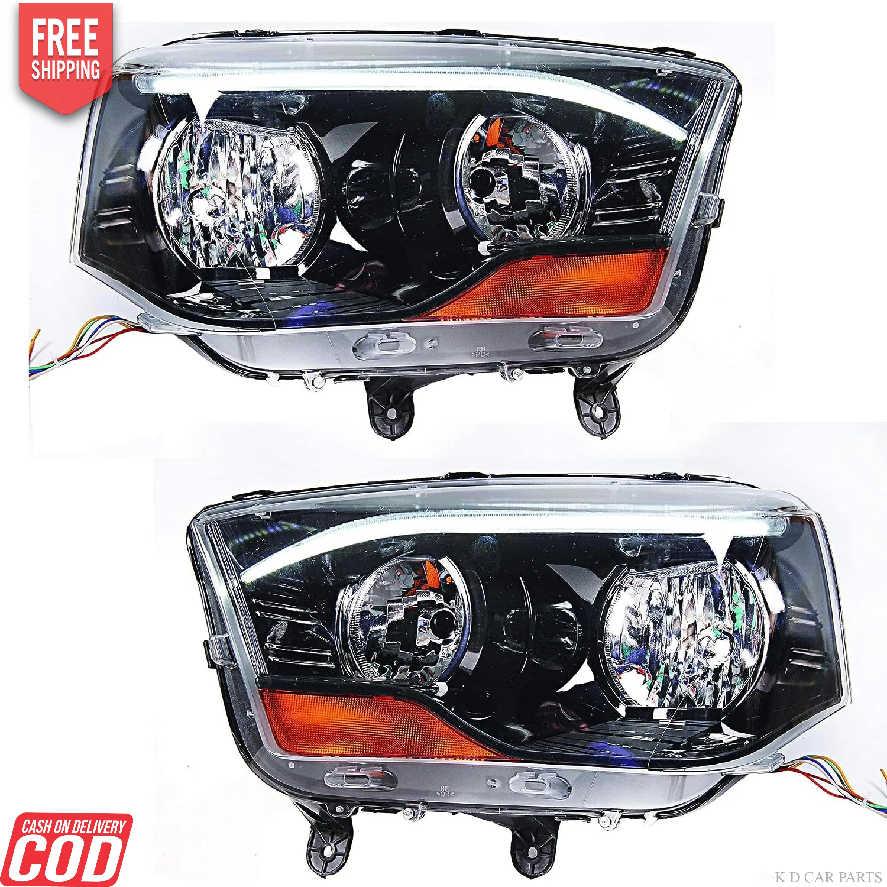 K D Headlight for Mahindra Scorpio S2/S10/S11/ S9/ S12/ S7 (All S Variants) Without Projector | Halogen - Image 8