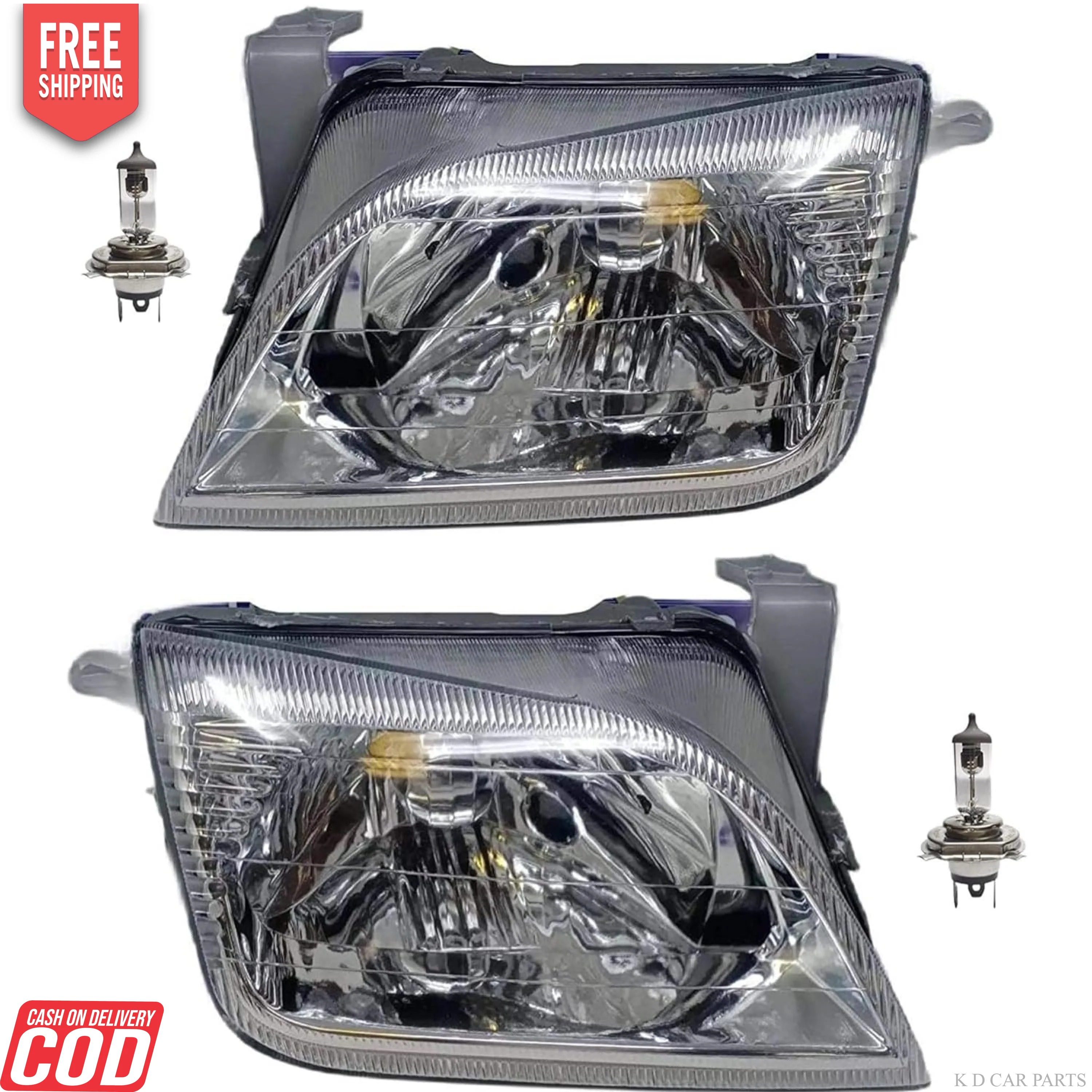 K D Headlight for Maruti Esteem 1999-2008 ( WITHOUT ADJUSTABLE MOTOR)