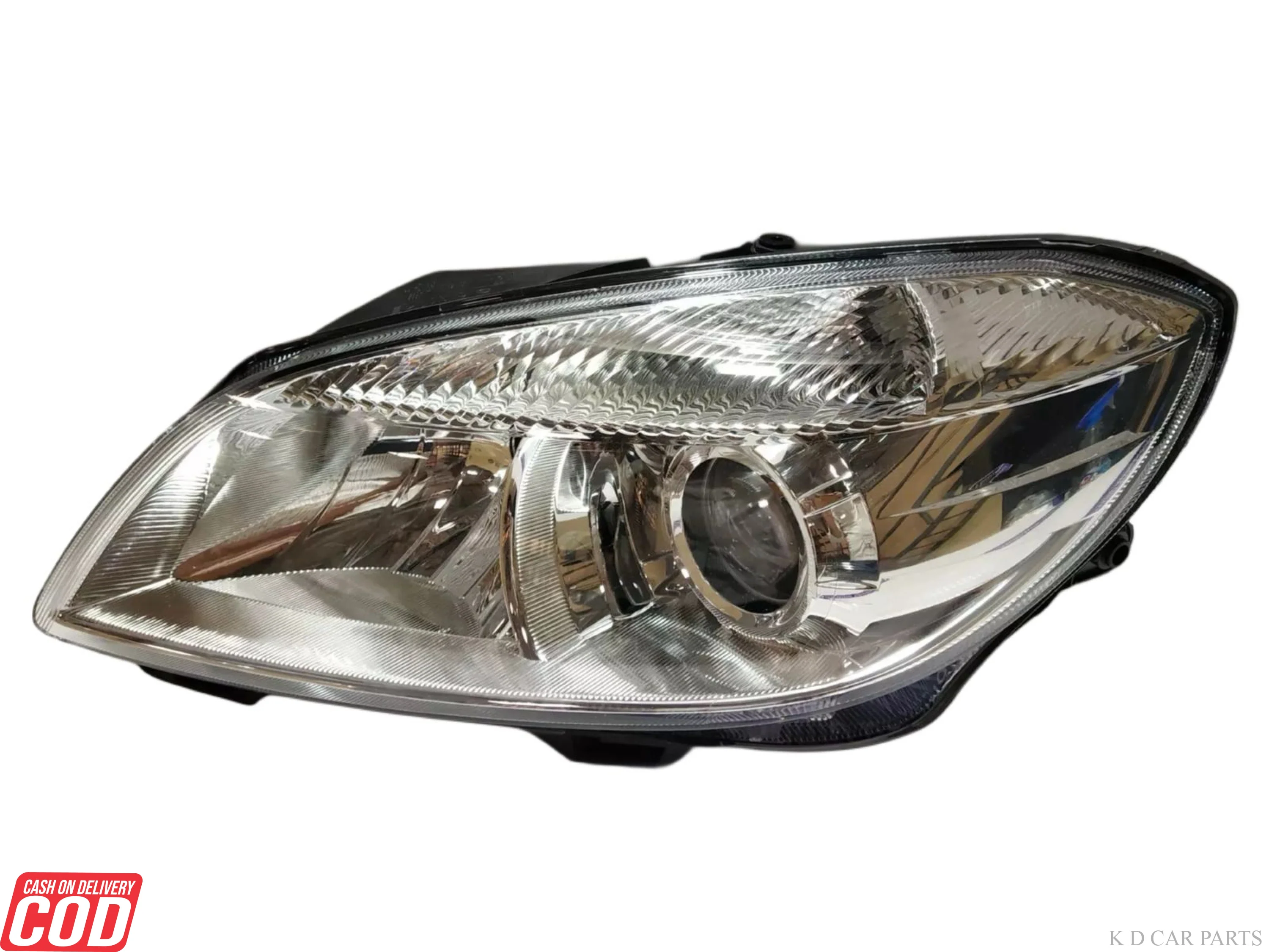 K D Headlight For Skoda Rapid  with Projector, 2008-2016 (WHITE) - Image 2