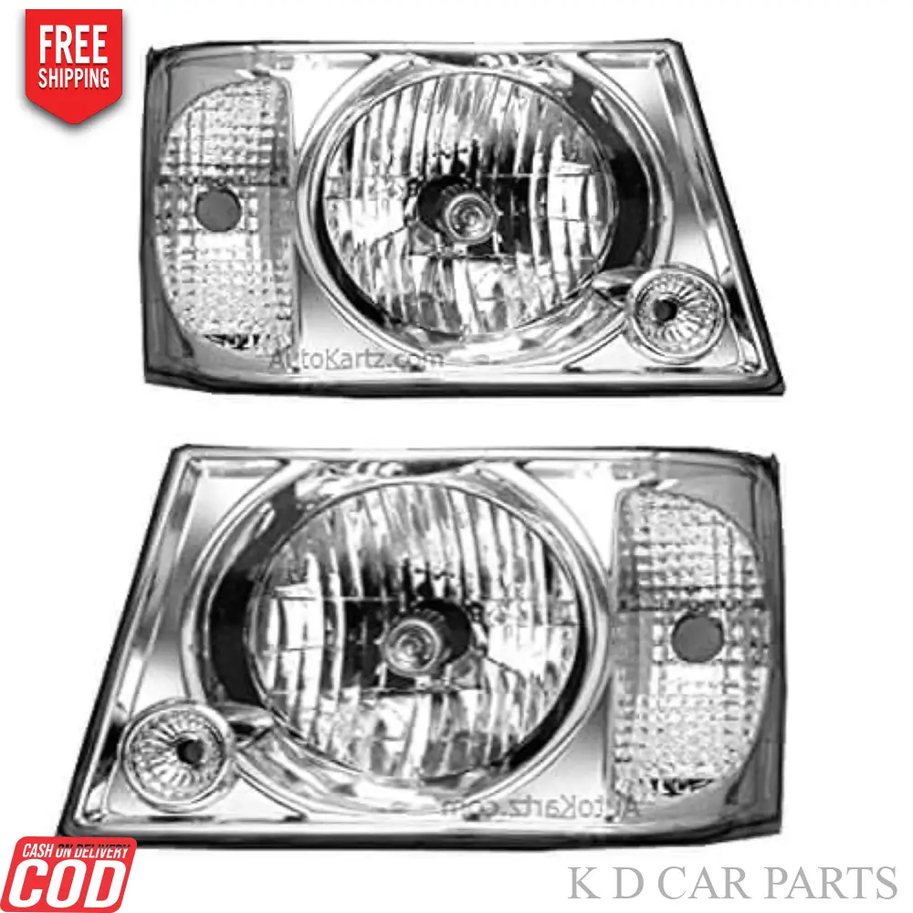 K D Headlight for Tata Sumo Victa/Sumo Gold 2004-2011 ( WITHOUT ADJUSTABLE MOTOR) - Image 2