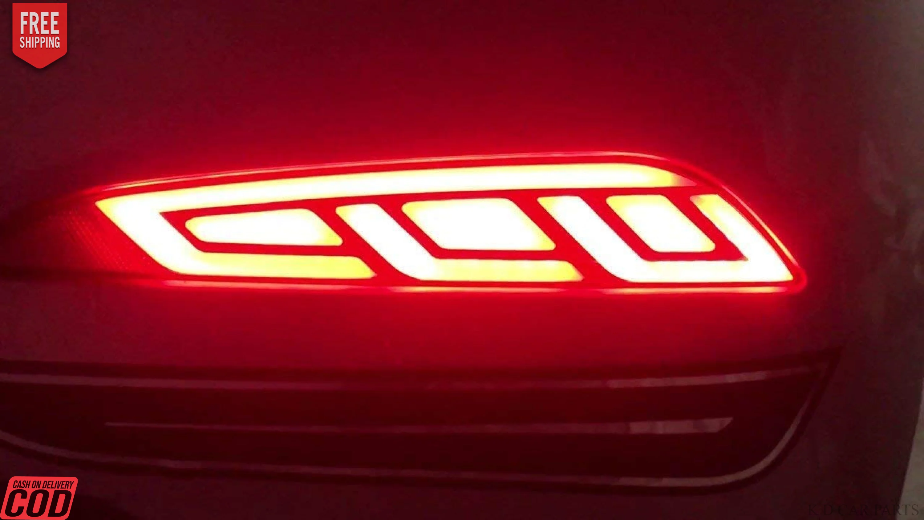 K D LED Bumper Reflector Lights for Hyundai I 20 Type 1 Left & Right Side 2015-2017 - Image 5