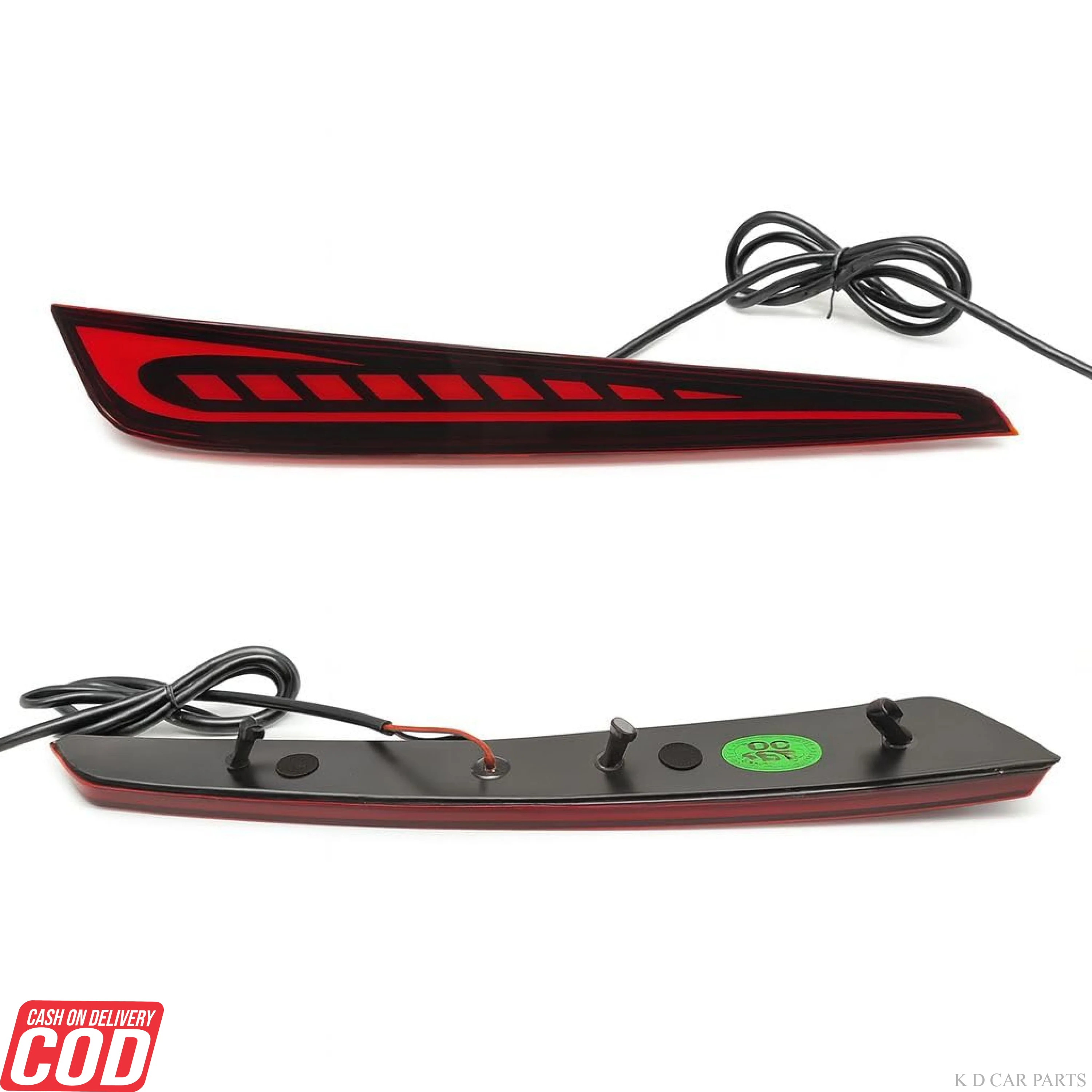 K D LED Bumper Reflector Lights for Hyundai I 20 Type 3 Left & Right Side 2020-2023 - Image 3