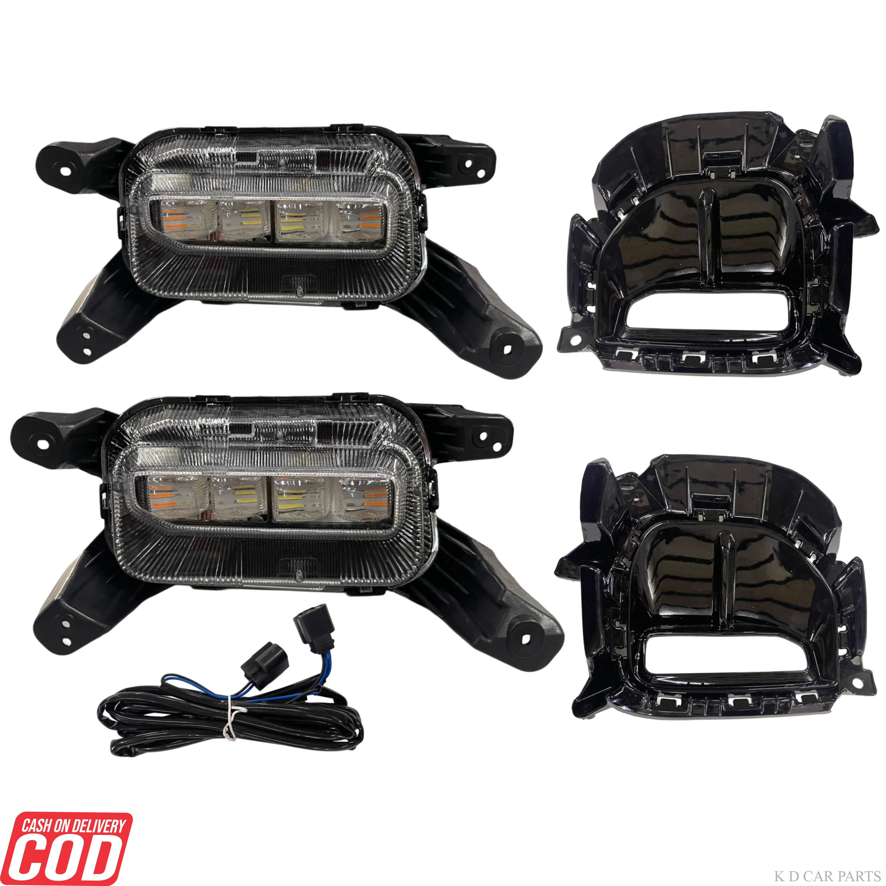 K D LED Fog Lamp for Kia Seltos 2024-Present, White