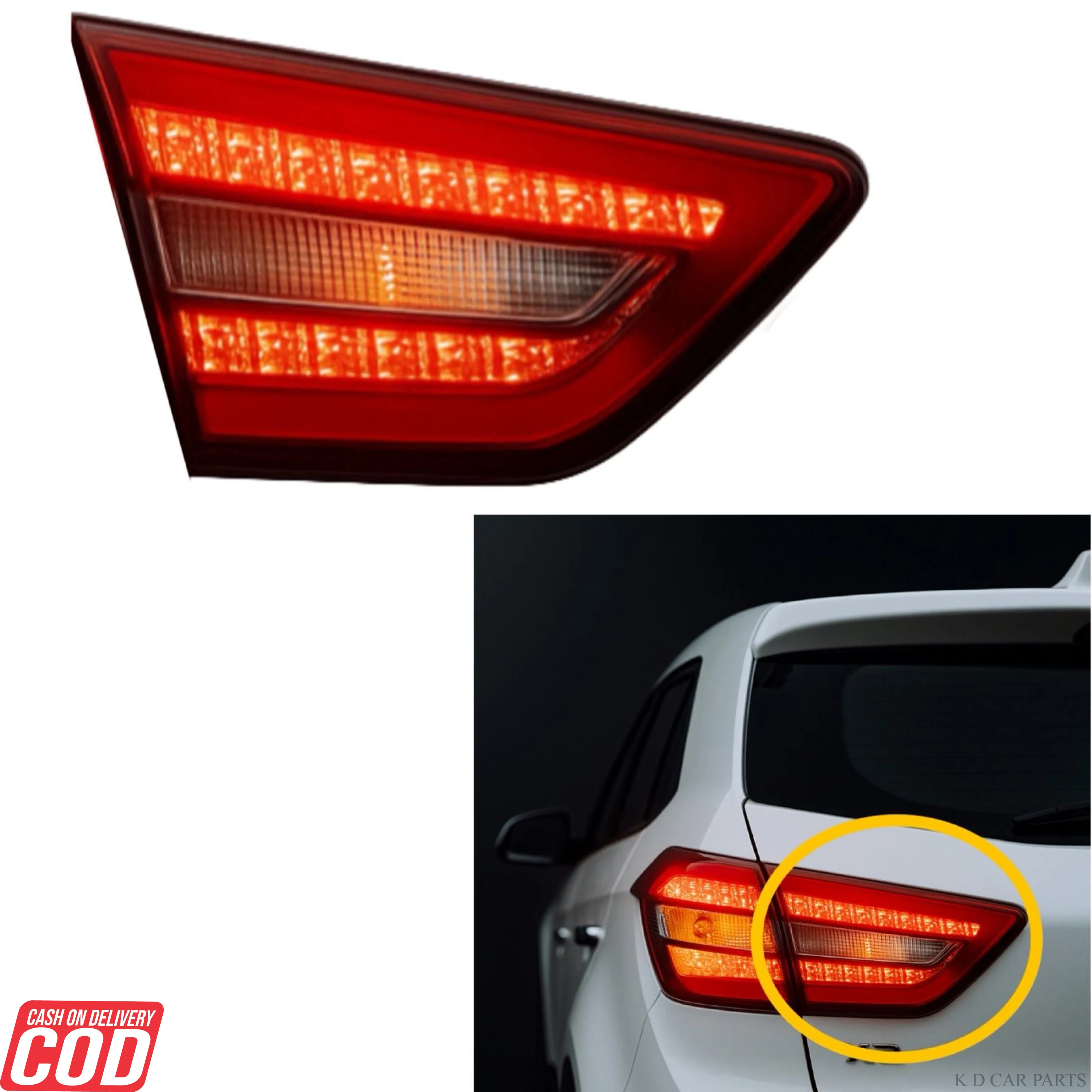 K D LED Taillight/Dicky light assembly For Hyundai Creta 2015-2018 - Image 3