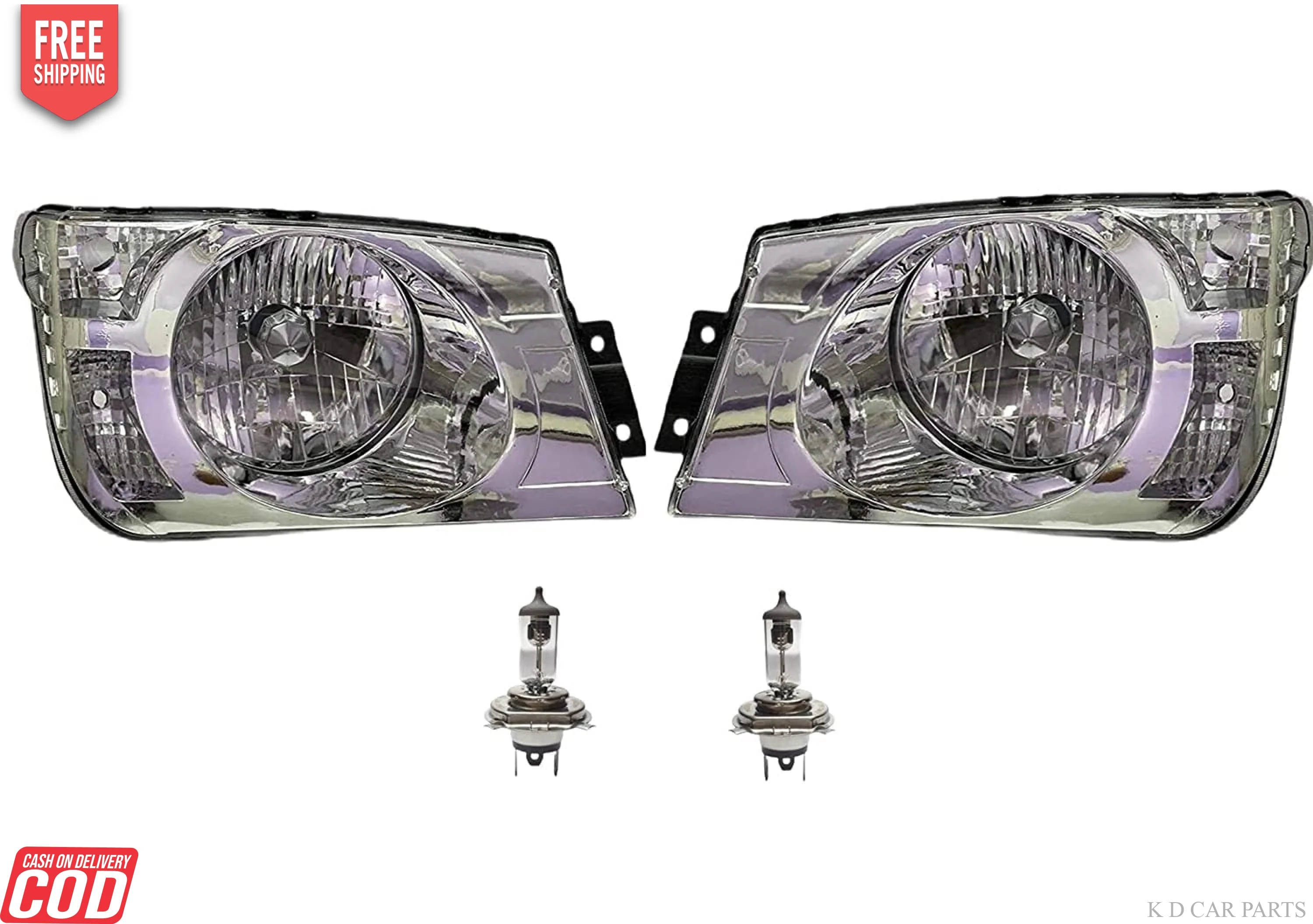 K D Lighting Head Lamp Assembly Mahindra Bolero Type 2 (2011-NOW) - Image 6