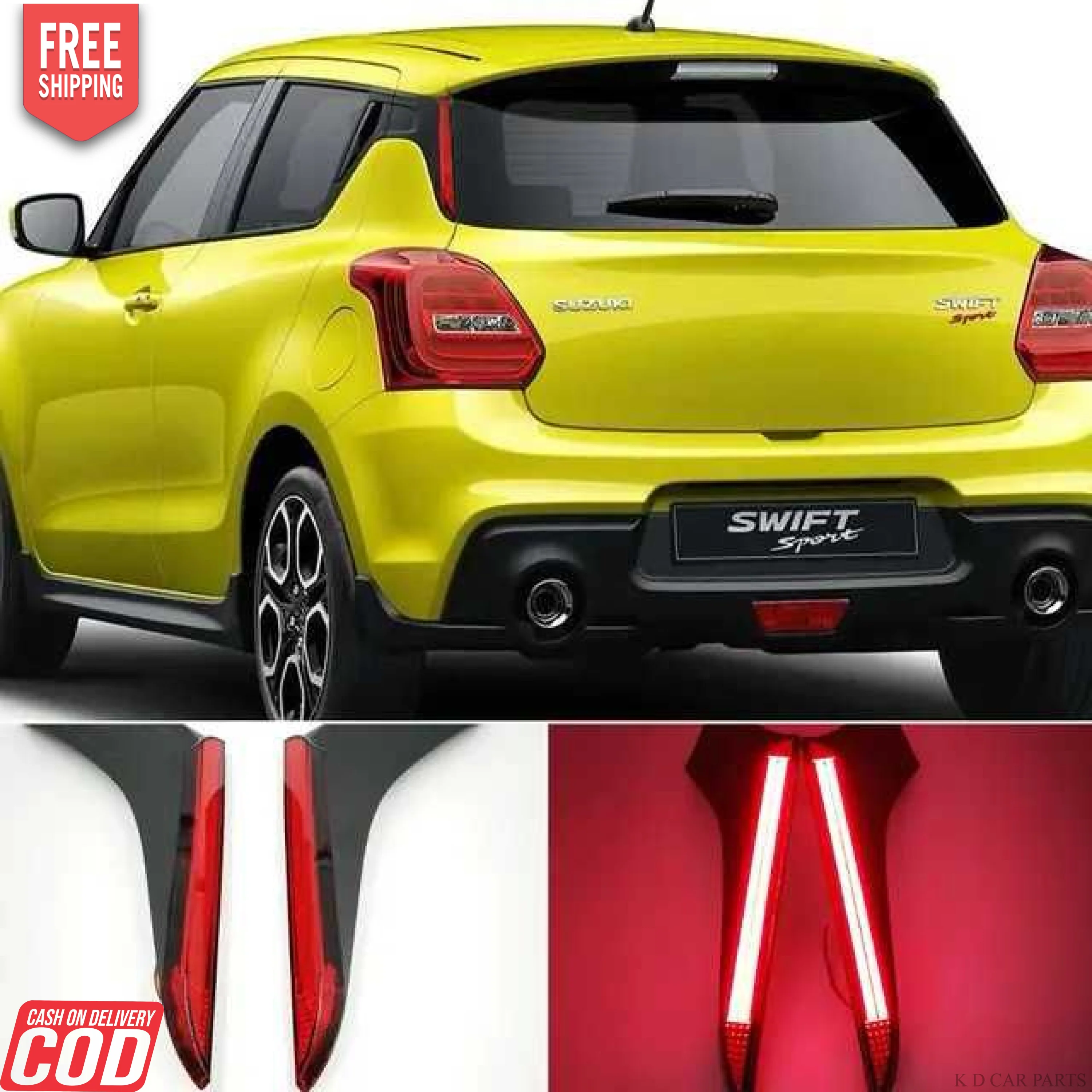 K D Pillar Light For Maruti Suzuki Swift Right & Left Both Sides (Pair) LED - Image 4