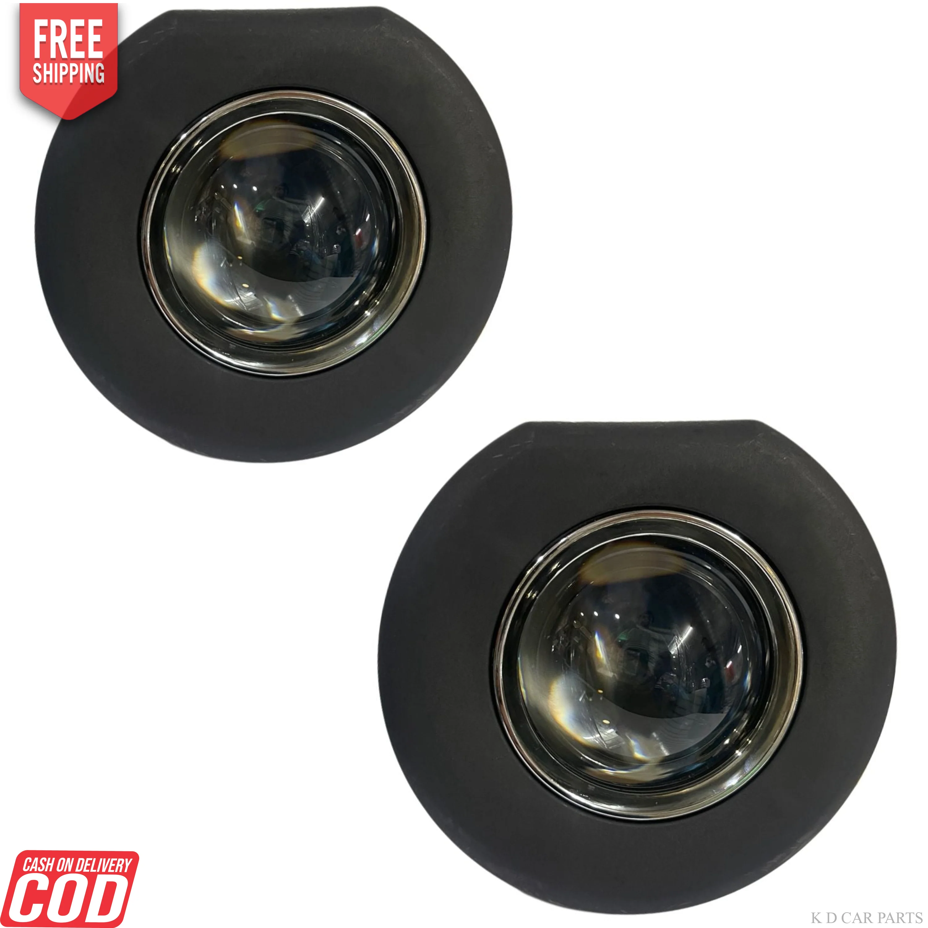 K D PROJECTOR Fog Lamp  for Mahindra Bolero, 2016-2020 Model  (WARM WHITE HALOGEN BULB)
