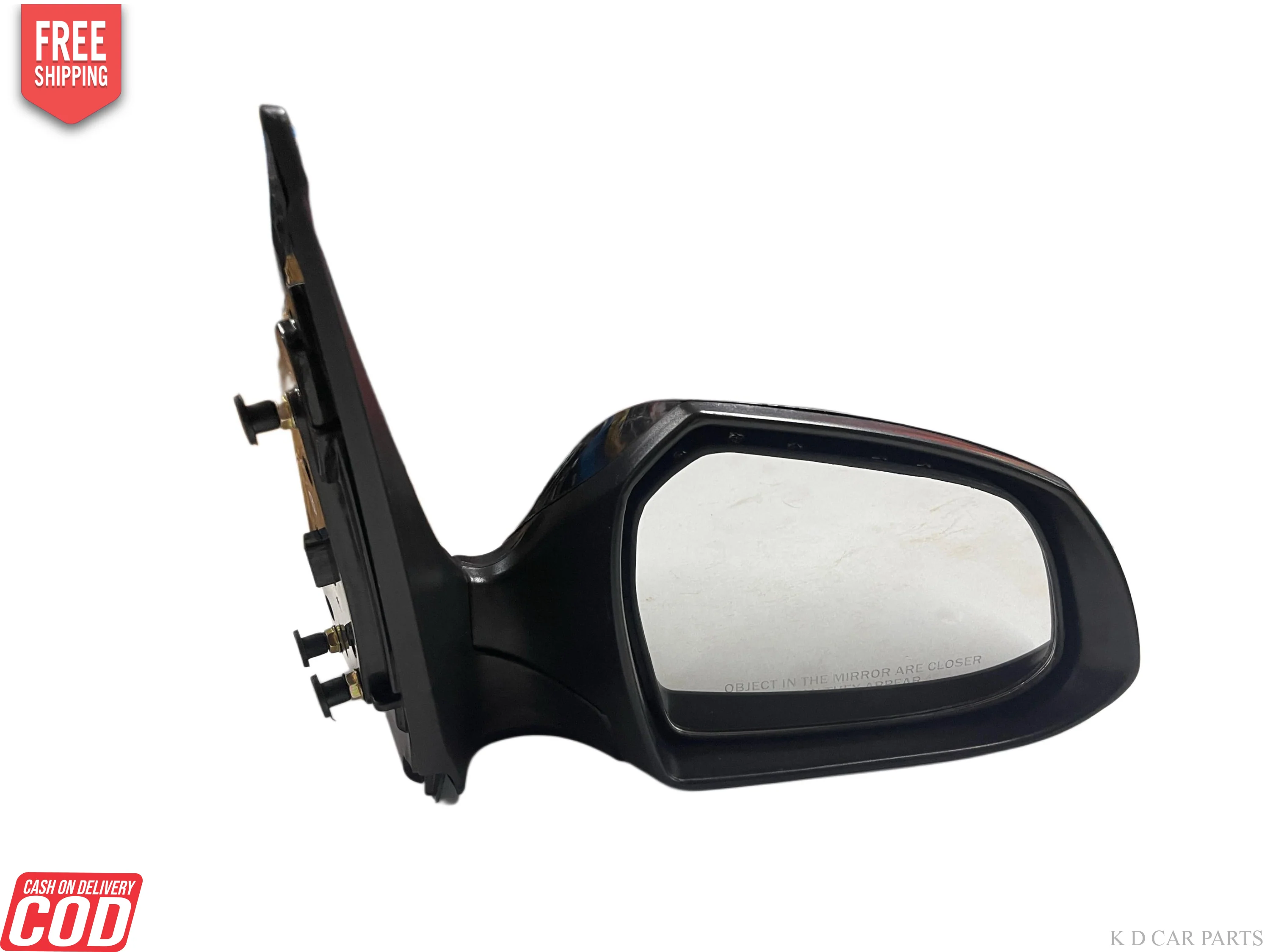 K D Side/Door Mirror for Hyundai Xcent/ I10 Grand Electrical Motor With Indicator (Without Power Fold)(Black) WITH COUPLER - Image 2