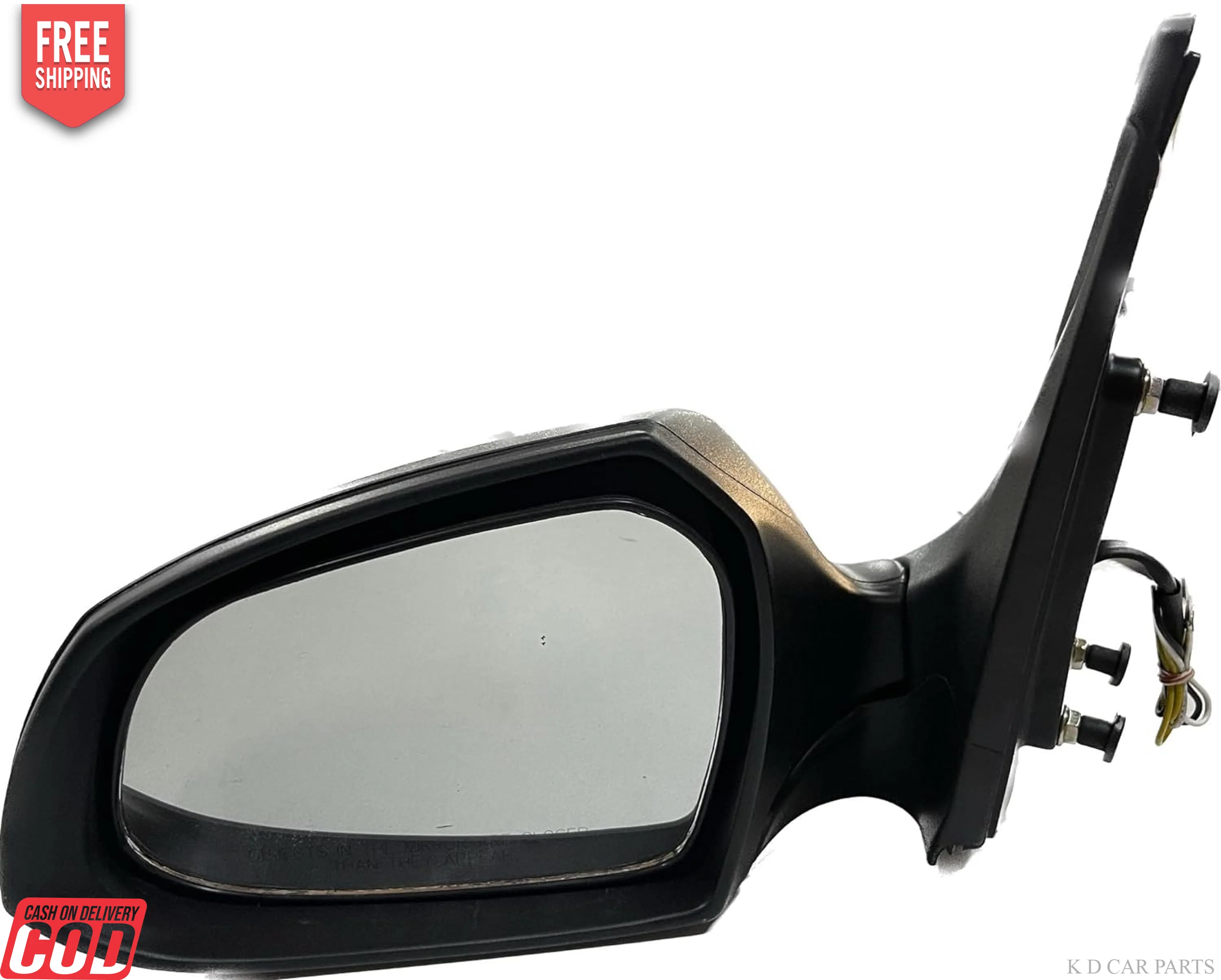 K D Side/Door Mirror for Hyundai Xcent / I10 Grand Electrical Motor Without Indicator(Black)WITH COUPLER - Image 8