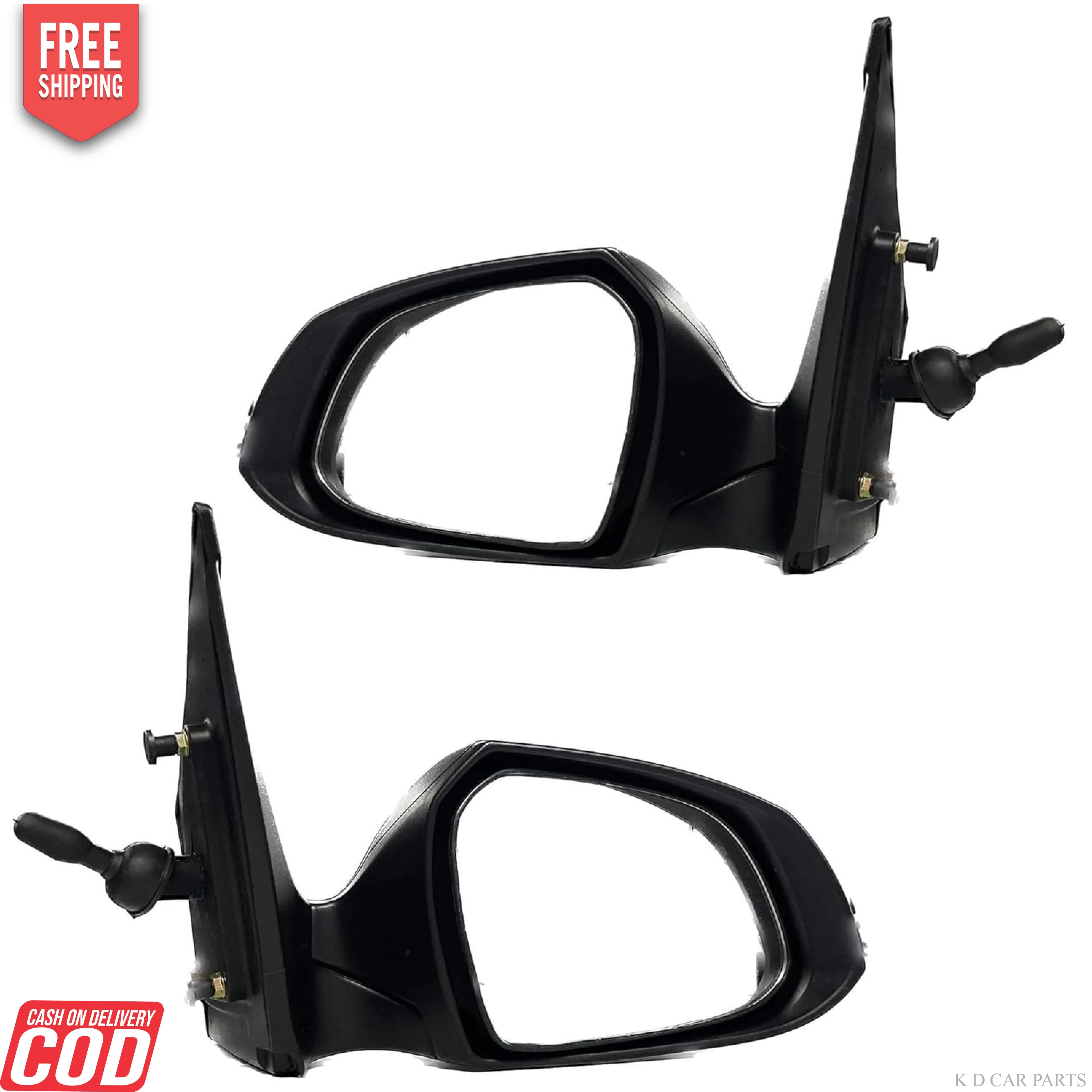 K D Side/Door Mirror for Hyundai XCENT / I10 Grand Manual (Black) VX - Image 11