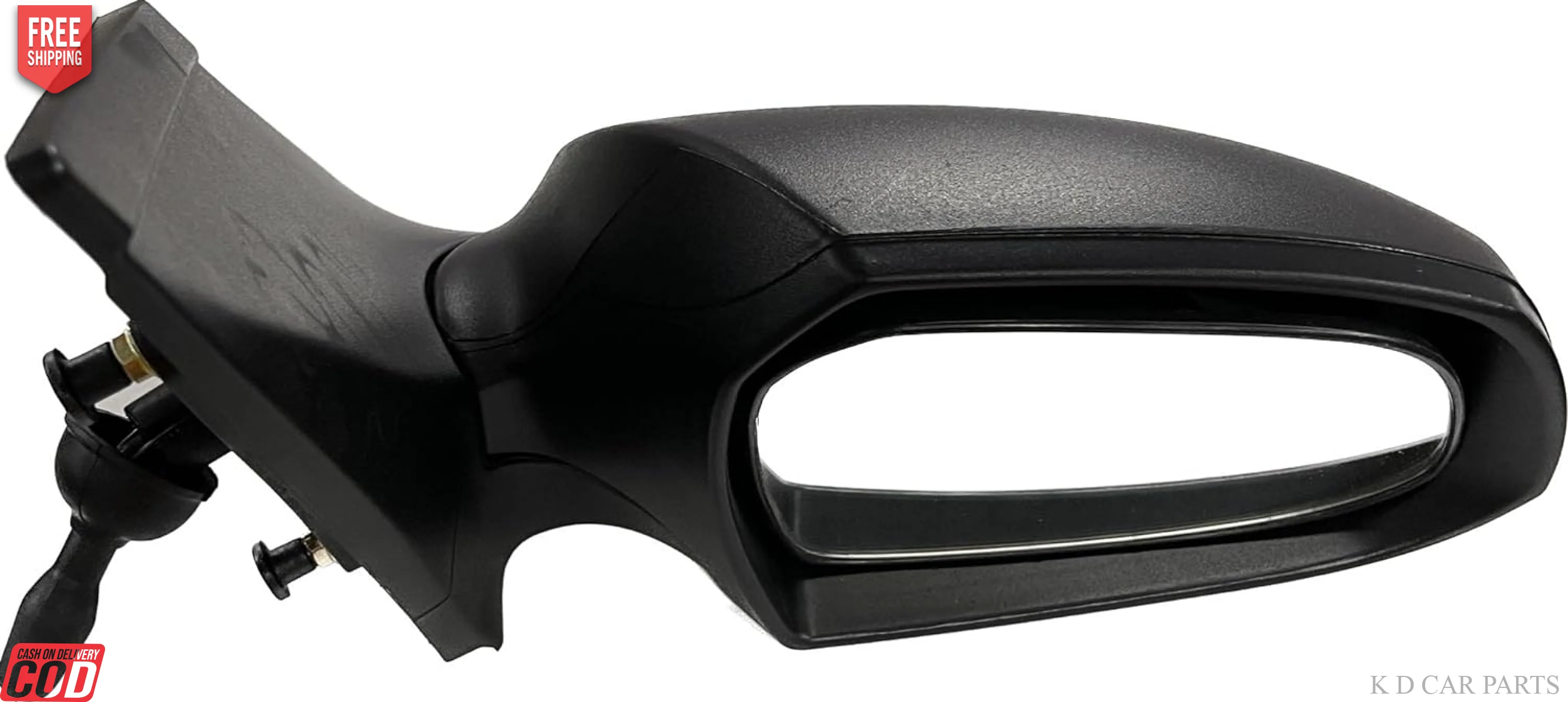K D Side/Door Mirror for Hyundai XCENT / I10 Grand Manual (Black) VX - Image 2