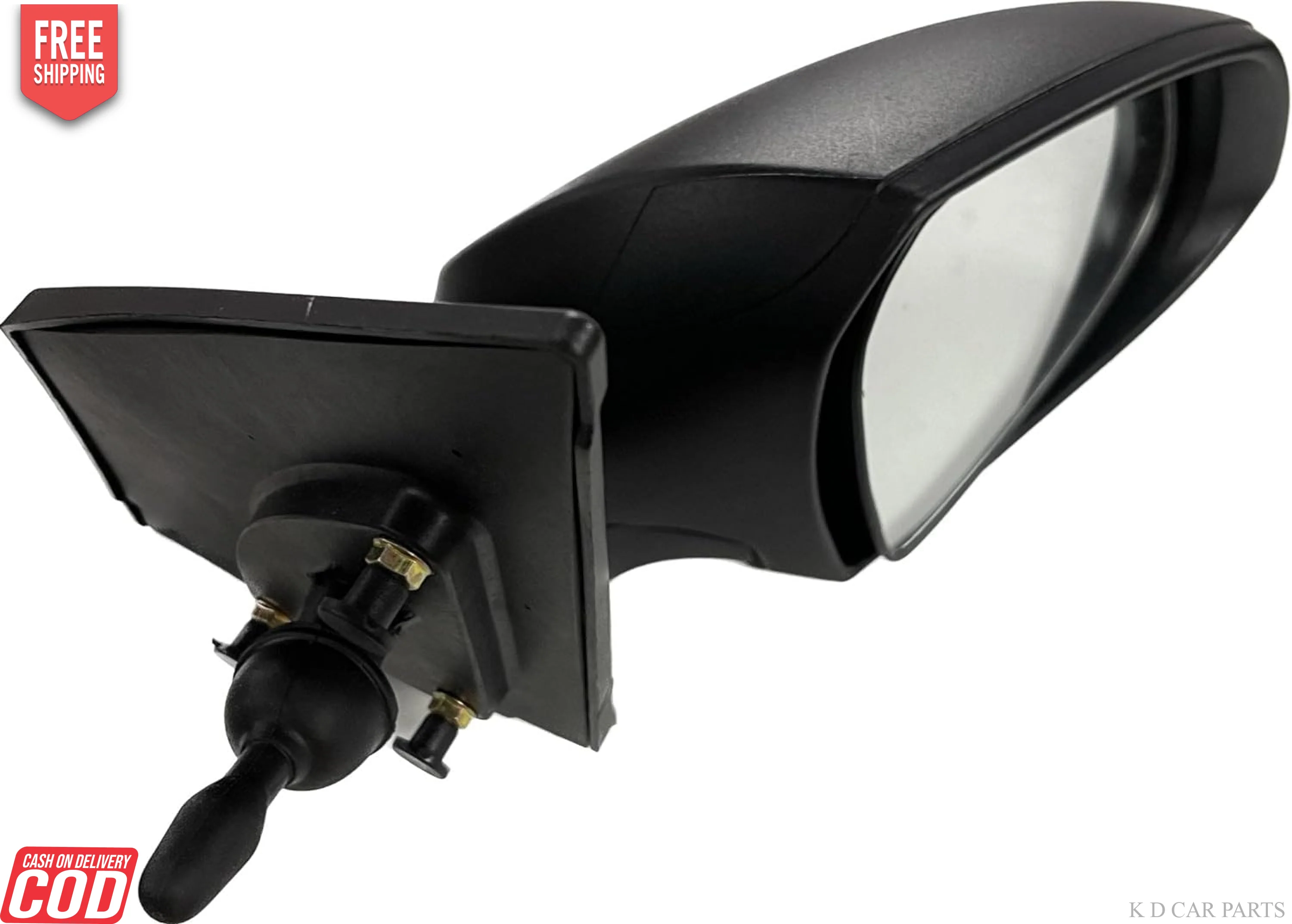 K D Side/Door Mirror for Hyundai XCENT / I10 Grand Manual (Black) VX - Image 4