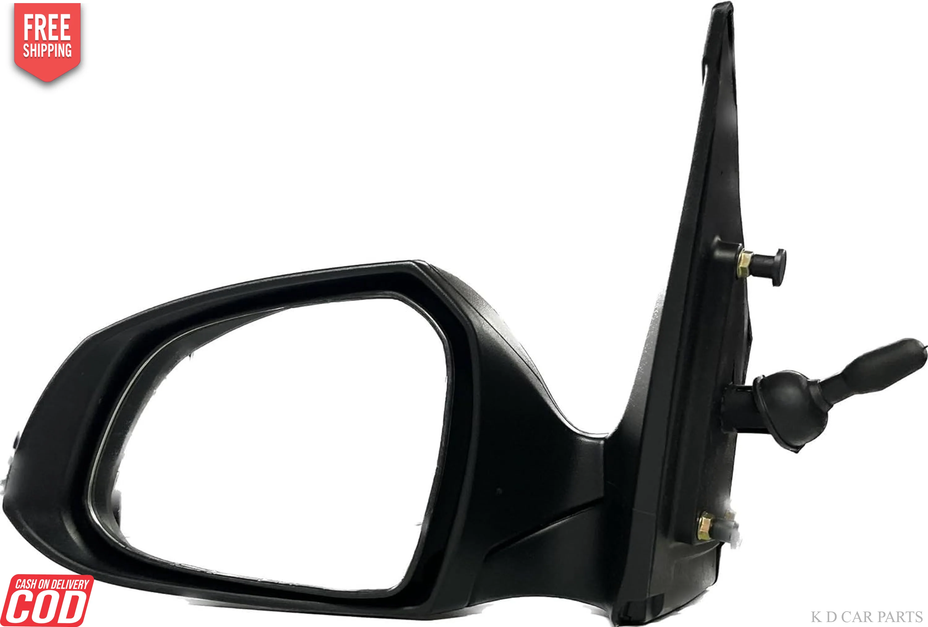 K D Side/Door Mirror for Hyundai XCENT / I10 Grand Manual (Black) VX - Image 7