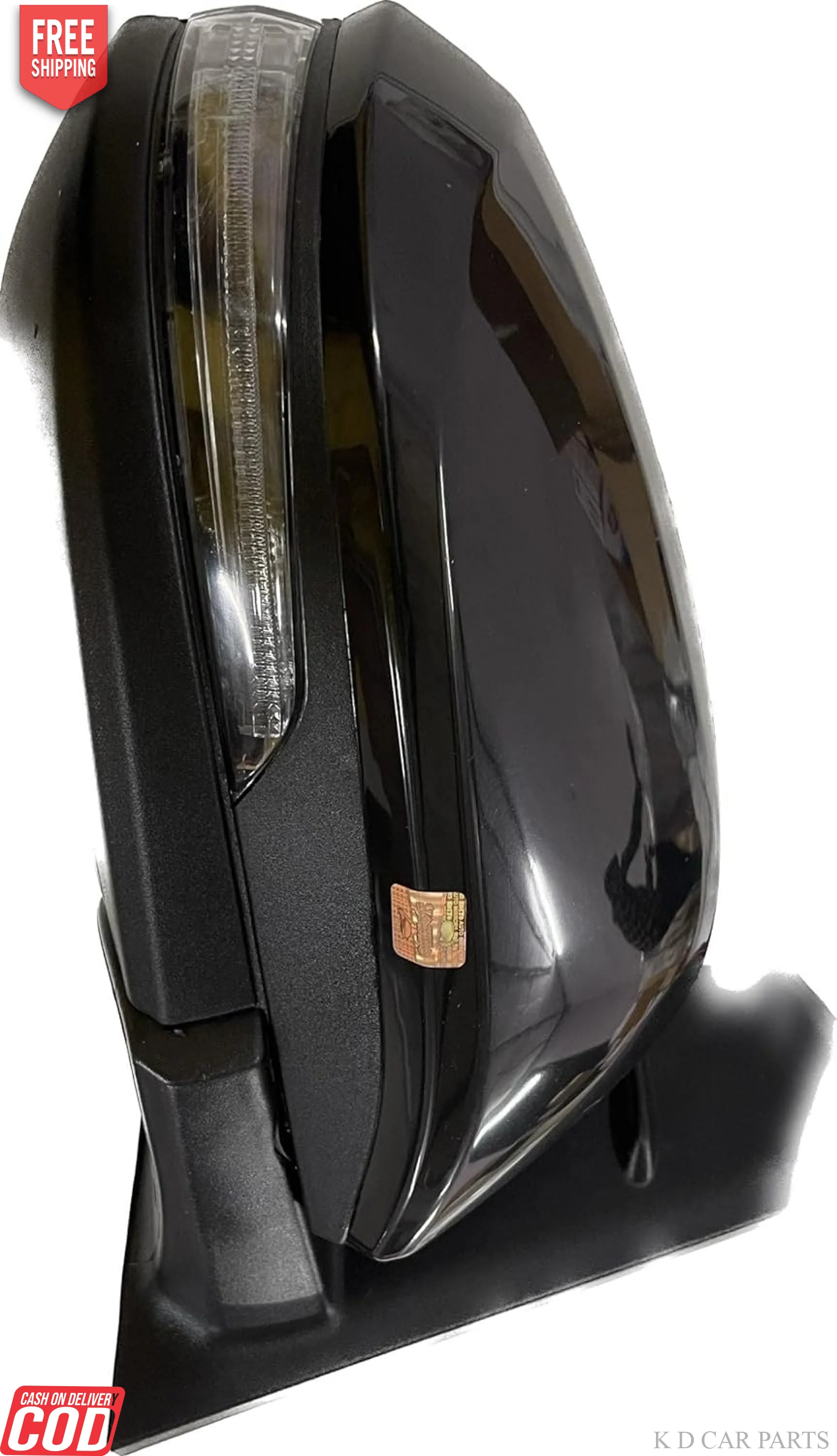 K D Side/Door Mirror for Toyota Innova Crysta With Indicator Motor 5 Wire Non-Autofold(Black) WITH COUPLER - Image 10
