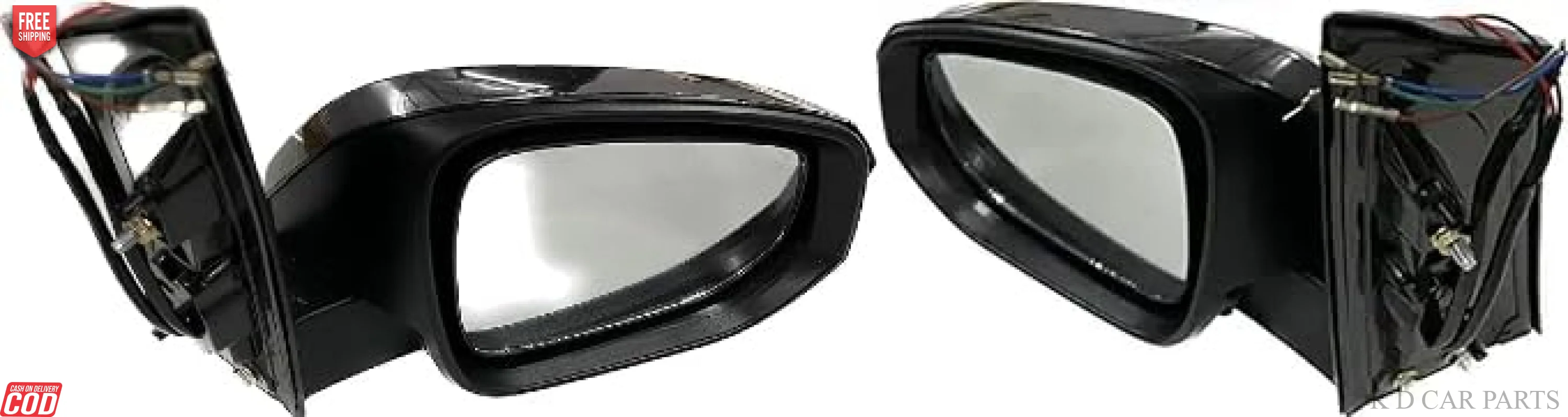 K D Side/Door Mirror for Toyota Innova Crysta With Indicator Motor 5 Wire Non-Autofold(Black) WITH COUPLER - Image 11