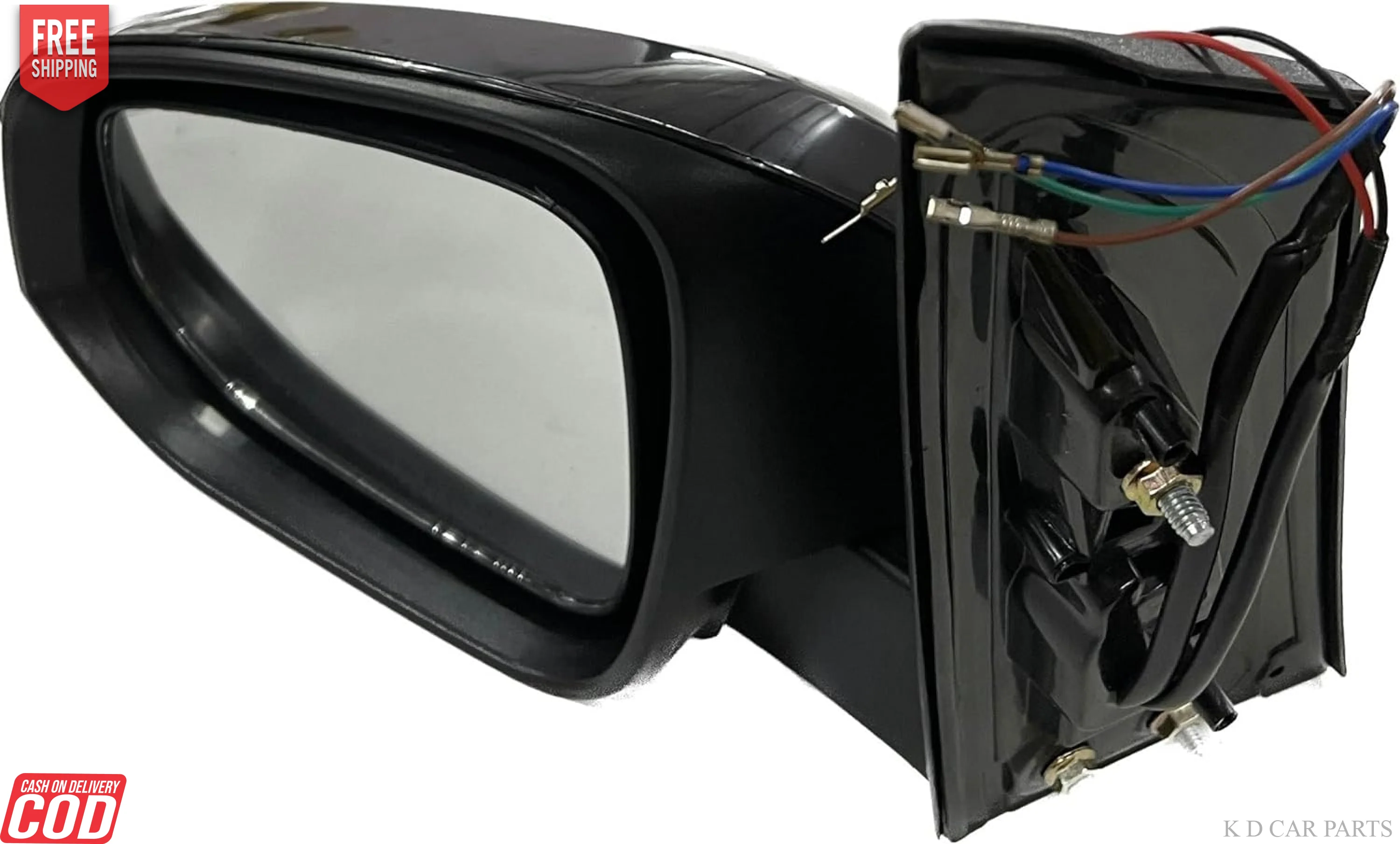 K D Side/Door Mirror for Toyota Innova Crysta With Indicator Motor 5 Wire Non-Autofold(Black) WITH COUPLER - Image 7