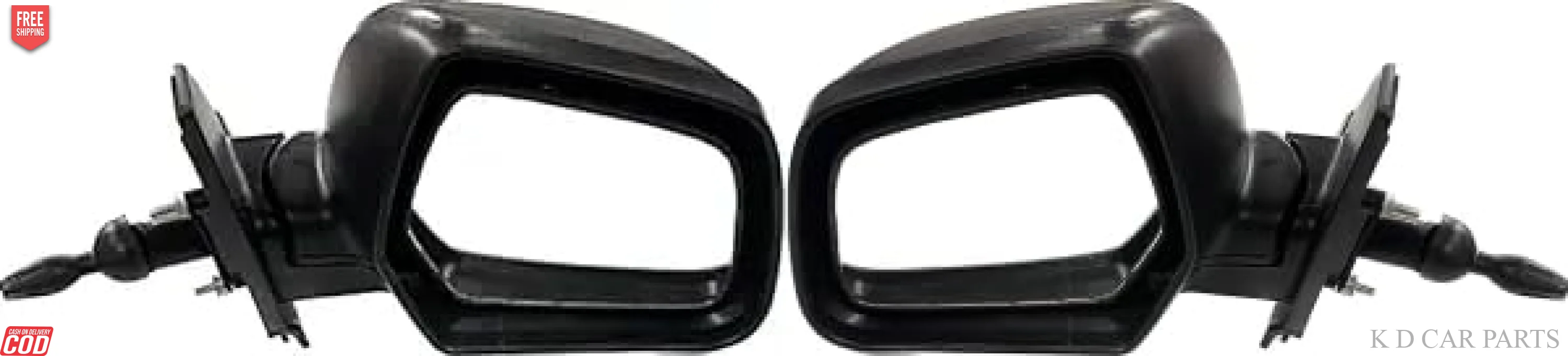K D Side/Door Mirror for Mahindra KUV 100 Adjustable(Black) - Image 3