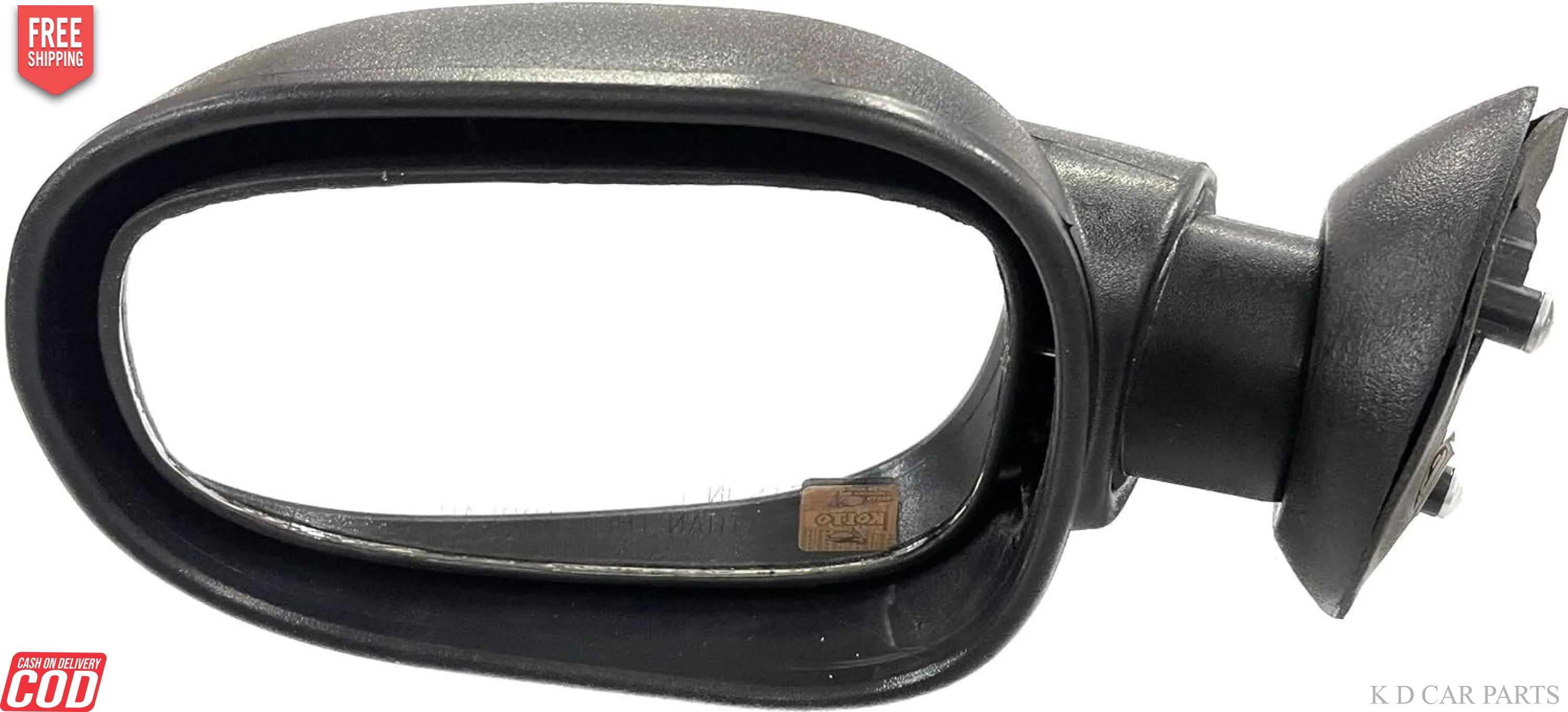 K D Side/Door Mirror for Mahindra Logan LX Non-Adjustable(Black) - Image 2