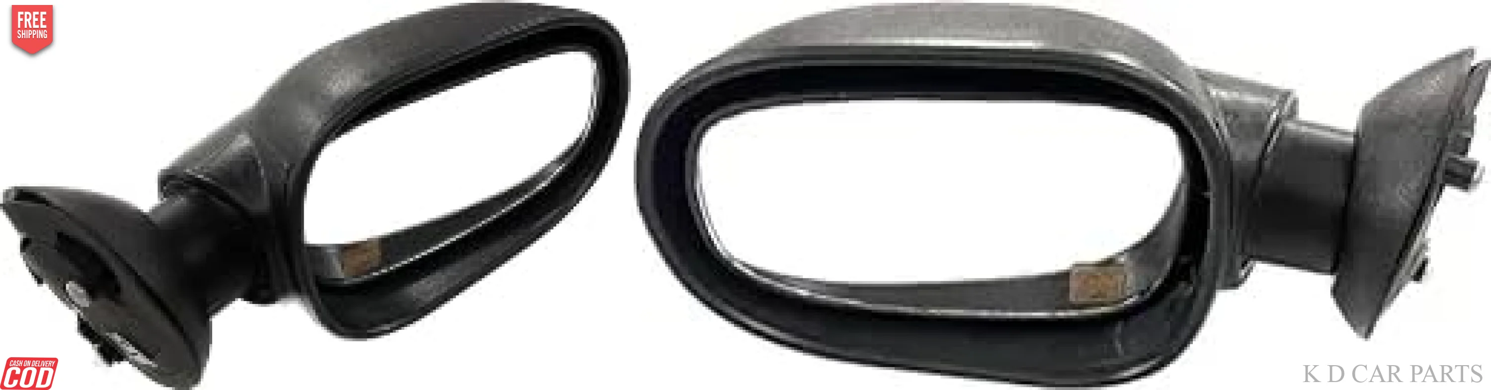 K D Side/Door Mirror for Mahindra Logan LX Non-Adjustable(Black) - Image 3