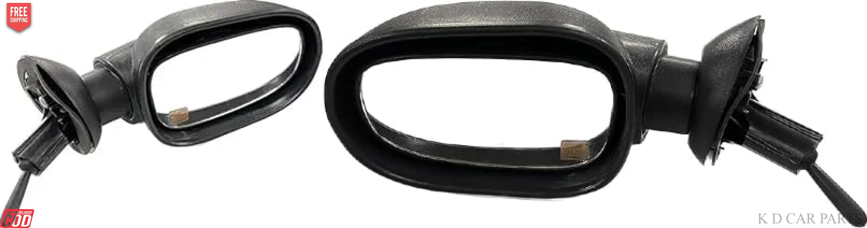 K D Side/Door Mirror for Mahindra Logan VX Adjustable (Black) - Image 3