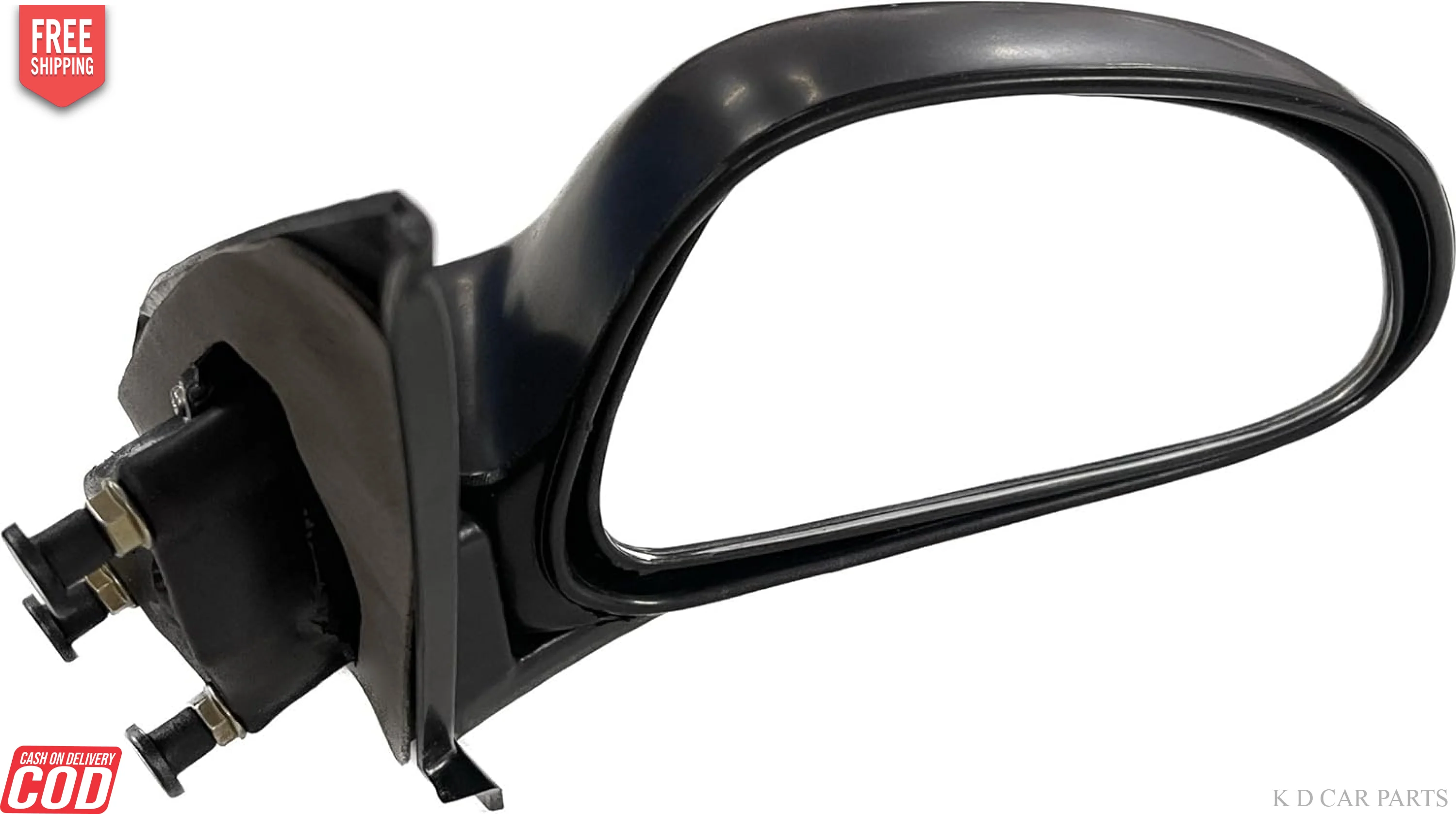 K D Side/Door Mirror for Maruti Alto 800 LX Non- Adjustable(Black) - Image 2
