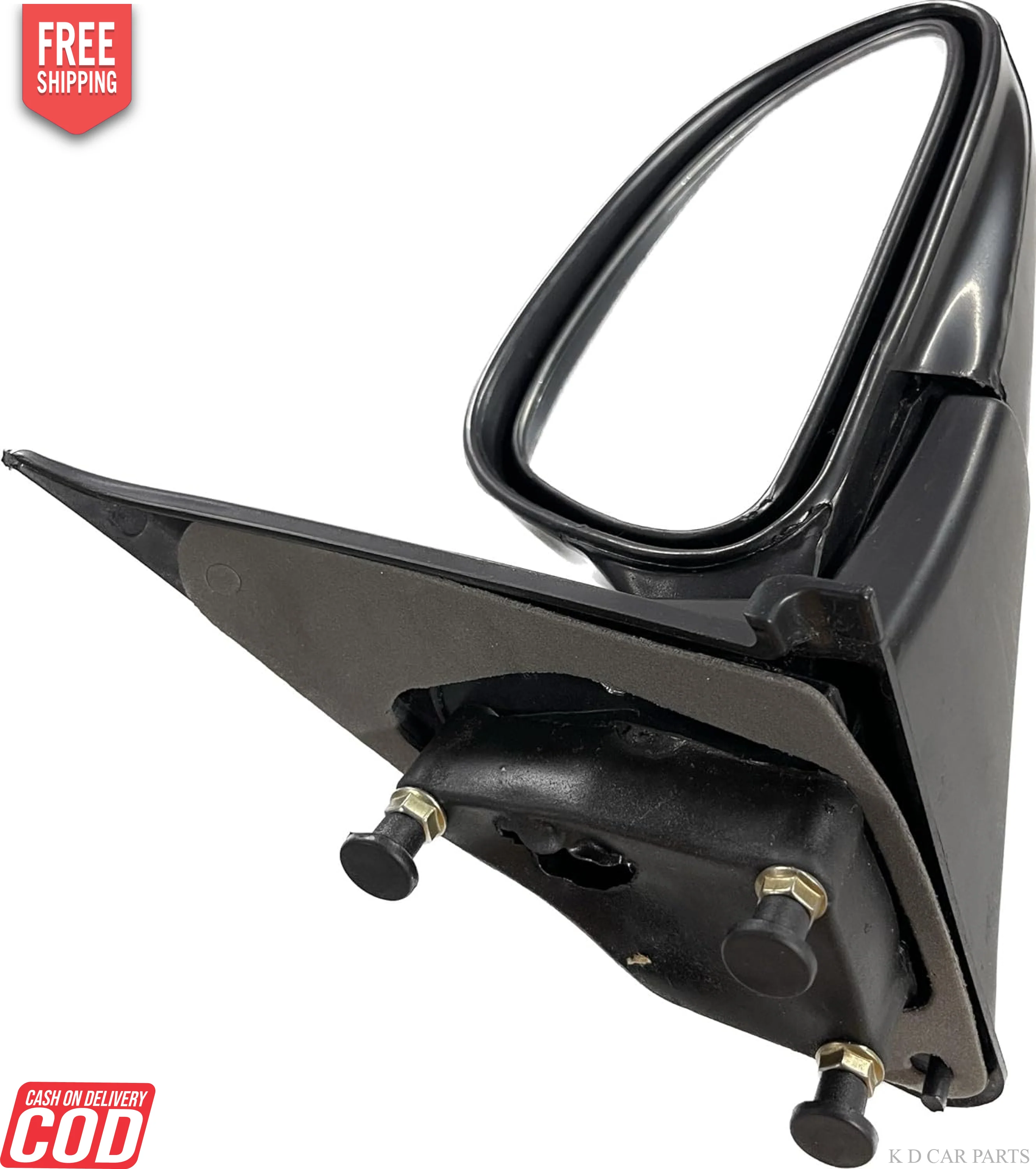 K D Side/Door Mirror for Maruti Alto 800 LX Non- Adjustable(Black) - Image 4