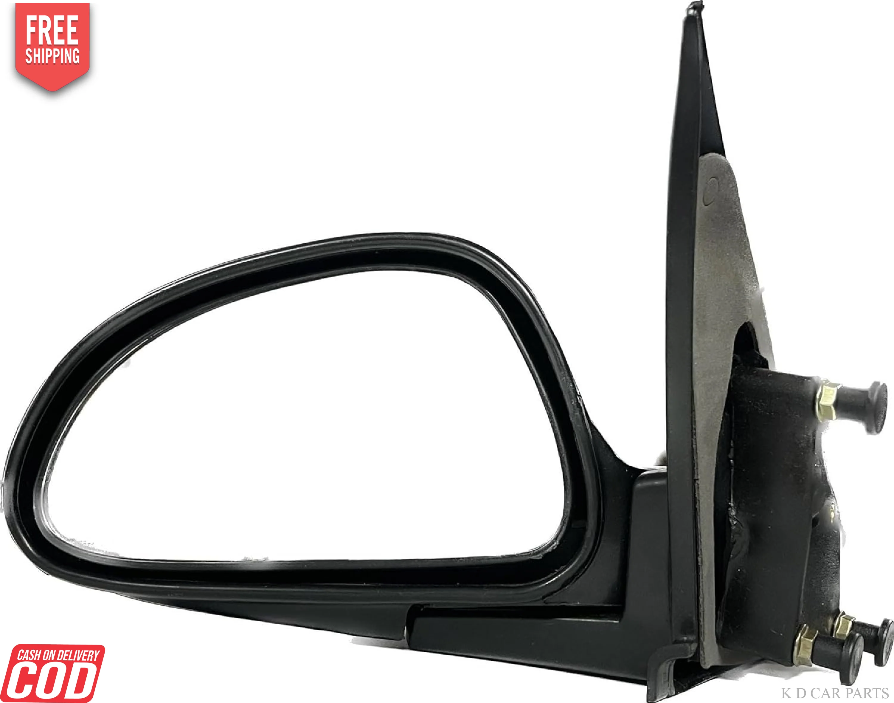 K D Side/Door Mirror for Maruti Alto 800 LX Non- Adjustable(Black) - Image 6