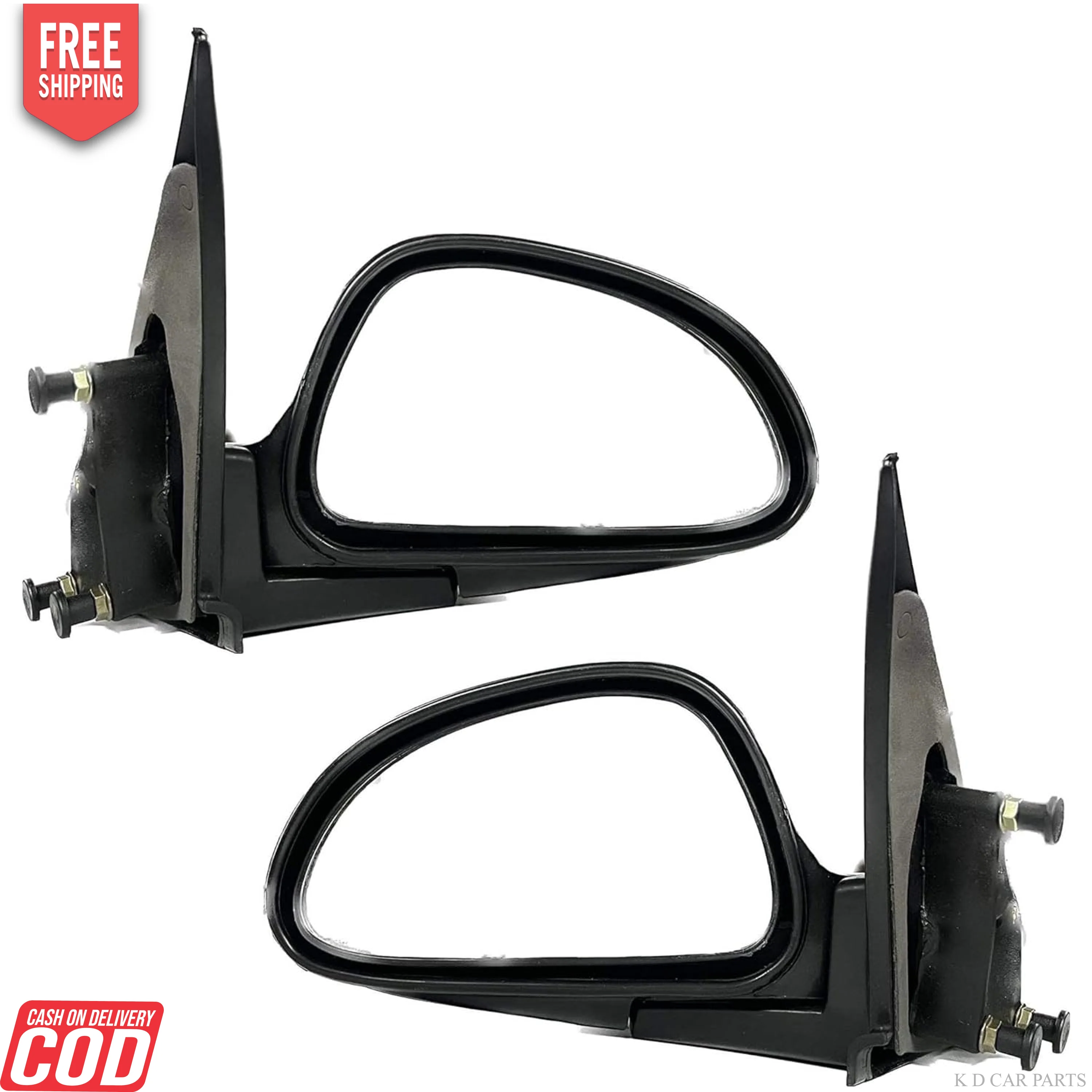 K D Side/Door Mirror for Maruti Alto 800 LX Non- Adjustable(Black) - Image 9