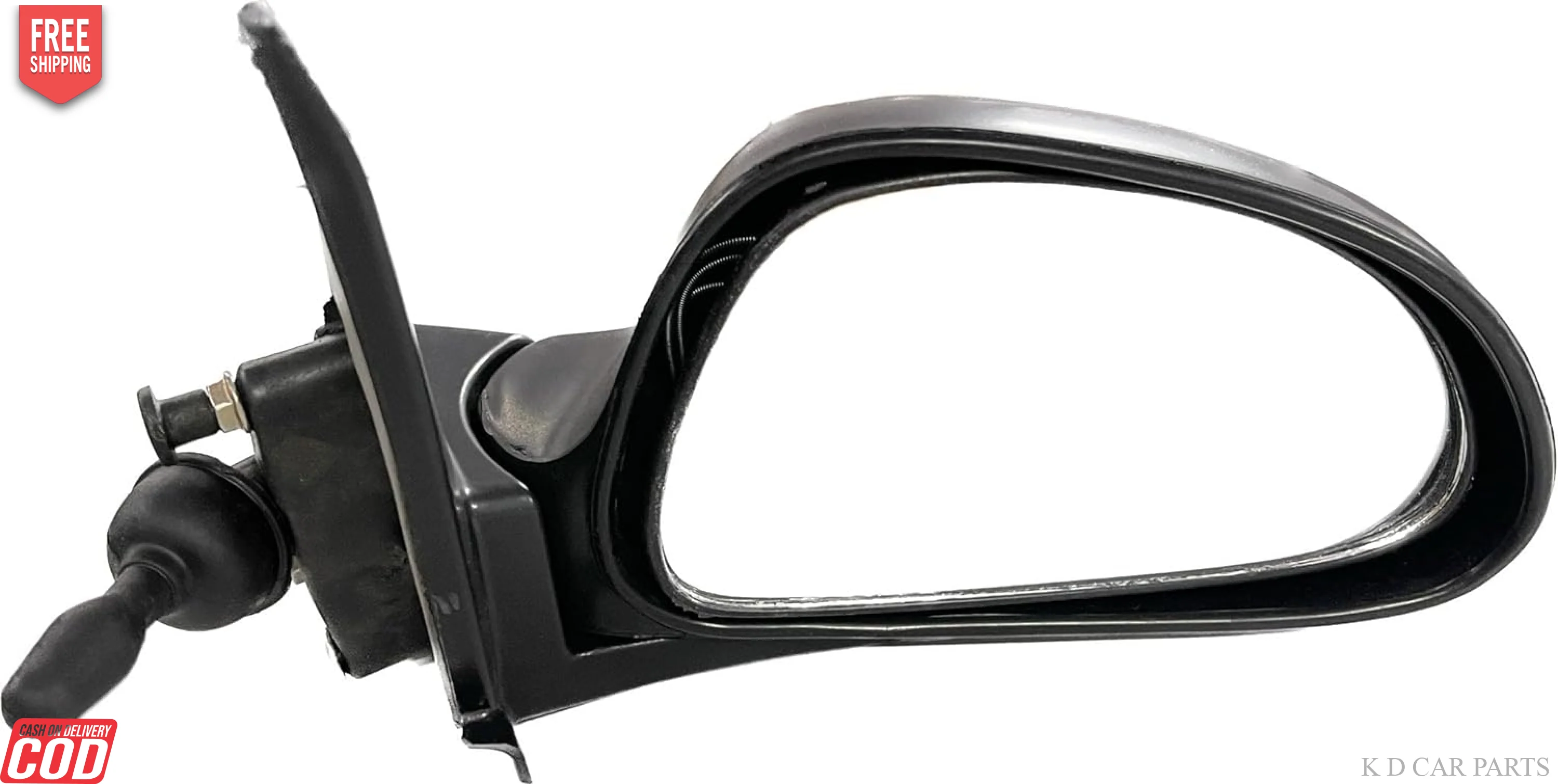 K D Side/Door Mirror for Maruti Alto 800 VX Adjustable(Black)