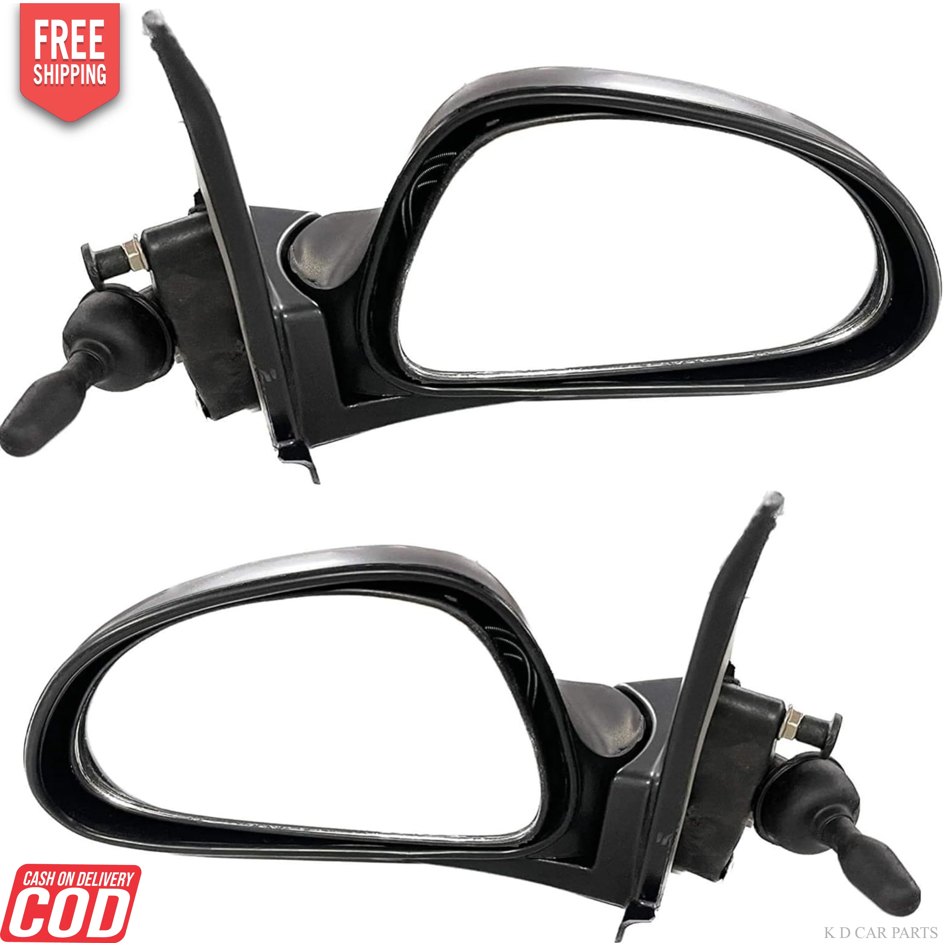 K D Side/Door Mirror for Maruti Alto 800 VX Adjustable(Black) - Image 8