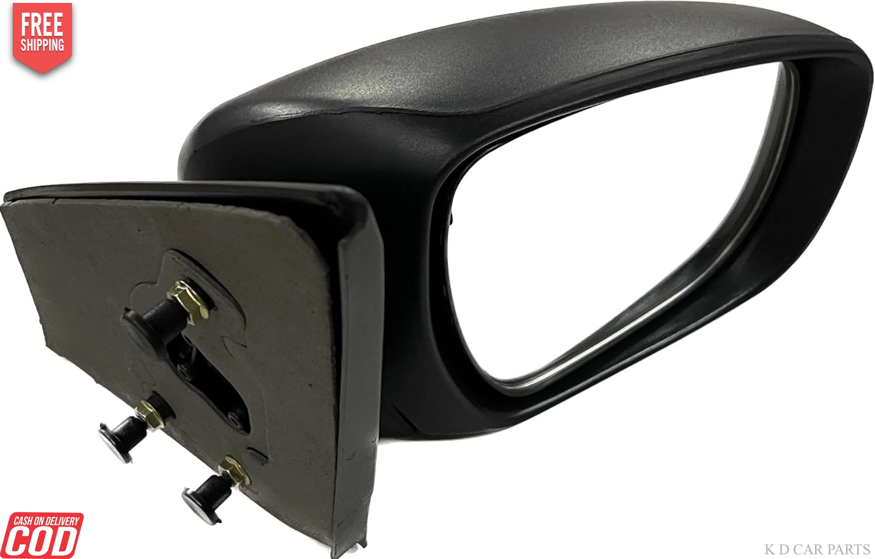 K D Side/Door Mirror for Maruti Celerio LX Non- Adjustable(Black)