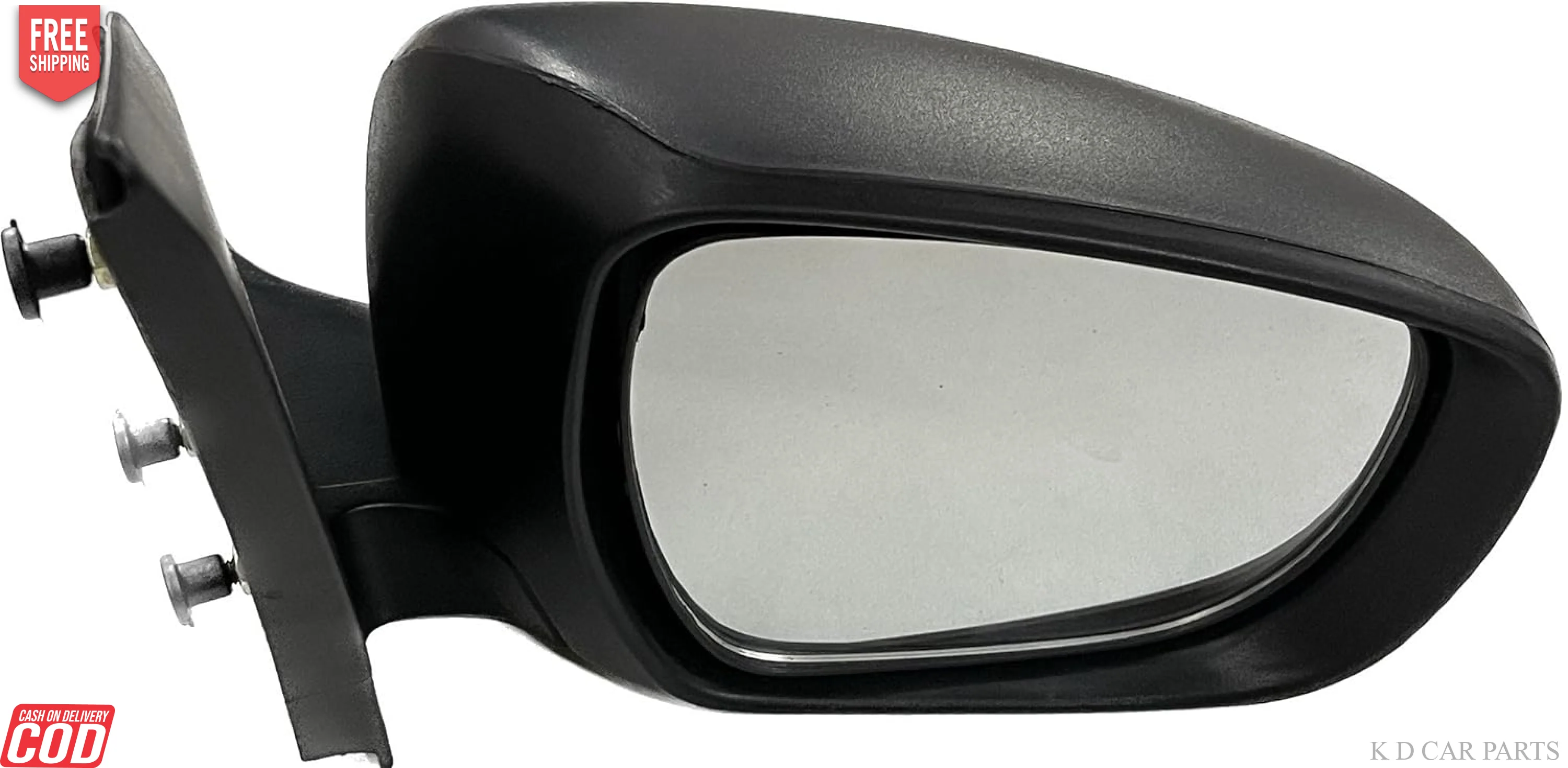 K D Side/Door Mirror for Maruti Celerio LX Non- Adjustable(Black) - Image 2
