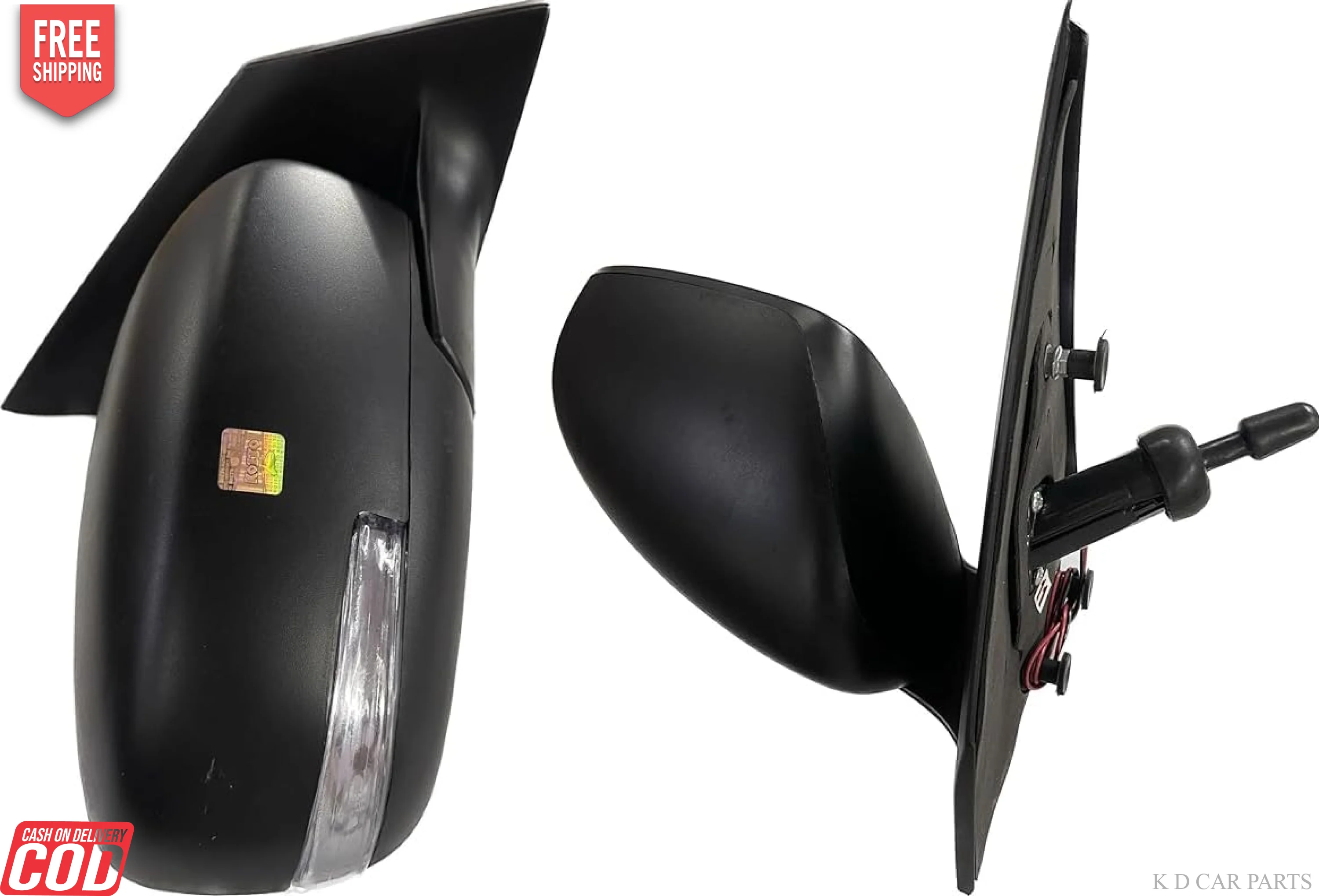 K D Side/Door Mirror for Maruti Celerio Manual Adjustable With Indicator  & Coupler 2013-2021 NON-AUTOFOLD - Image 12
