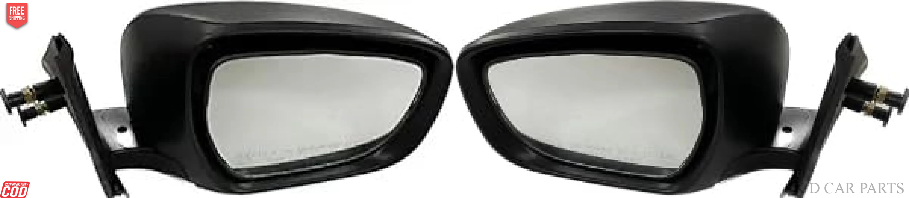 K D Side/Door Mirror for Maruti Dzire 2017- Now Non- Adjustable LX (Black)
