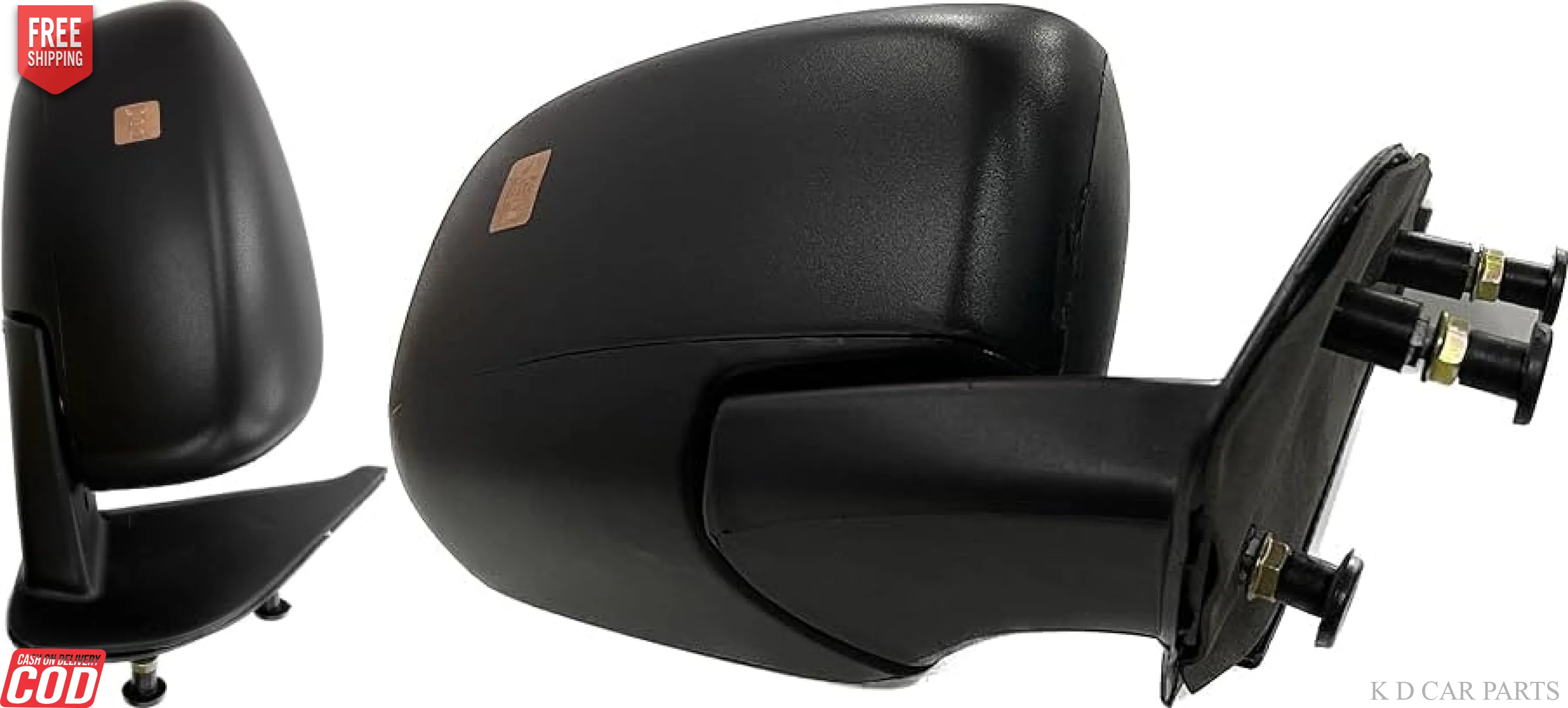 K D Side/Door Mirror for Maruti Dzire 2017- Now Non- Adjustable LX (Black) - Image 2