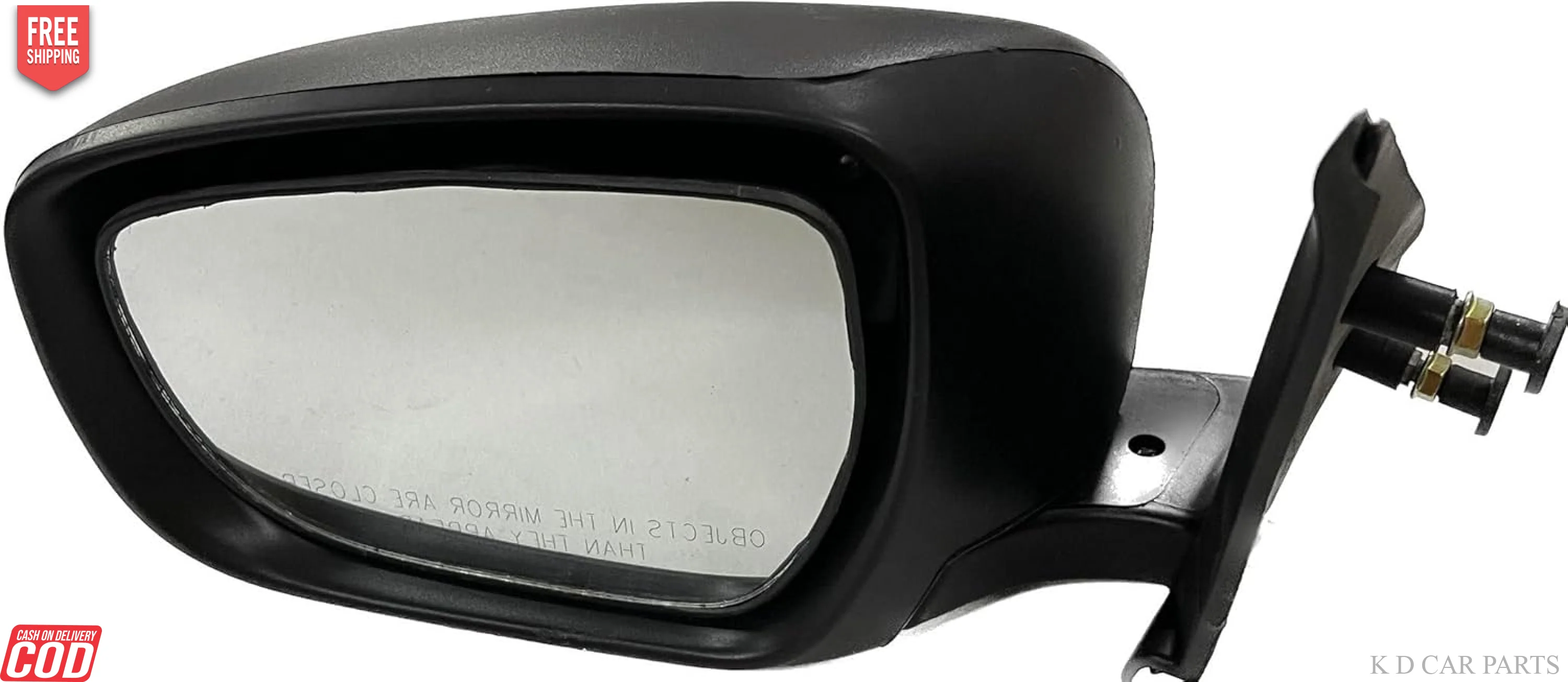 K D Side/Door Mirror for Maruti Dzire 2017- Now Non- Adjustable LX (Black) - Image 3