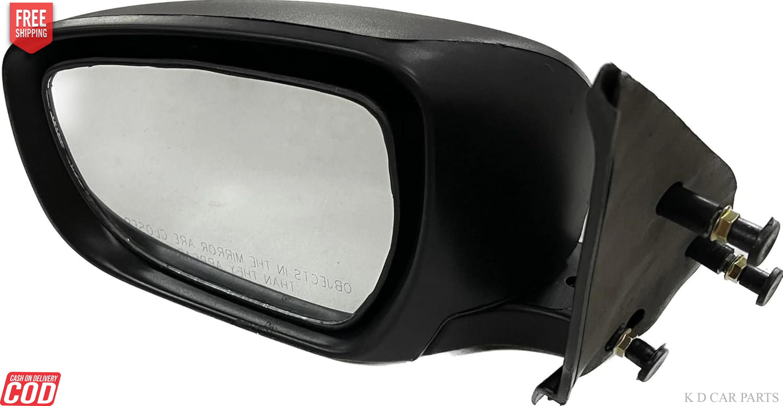K D Side/Door Mirror for Maruti Dzire 2017- Now Non- Adjustable LX (Black) - Image 9