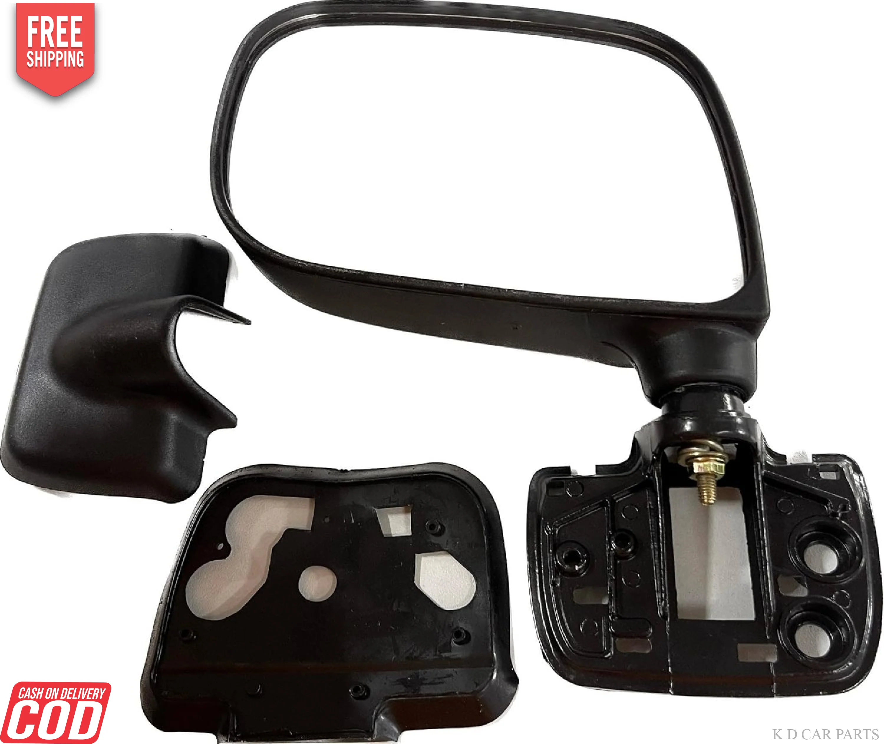 K D Side/Door Mirror for Maruti Zen Estilo (Black) - Image 4