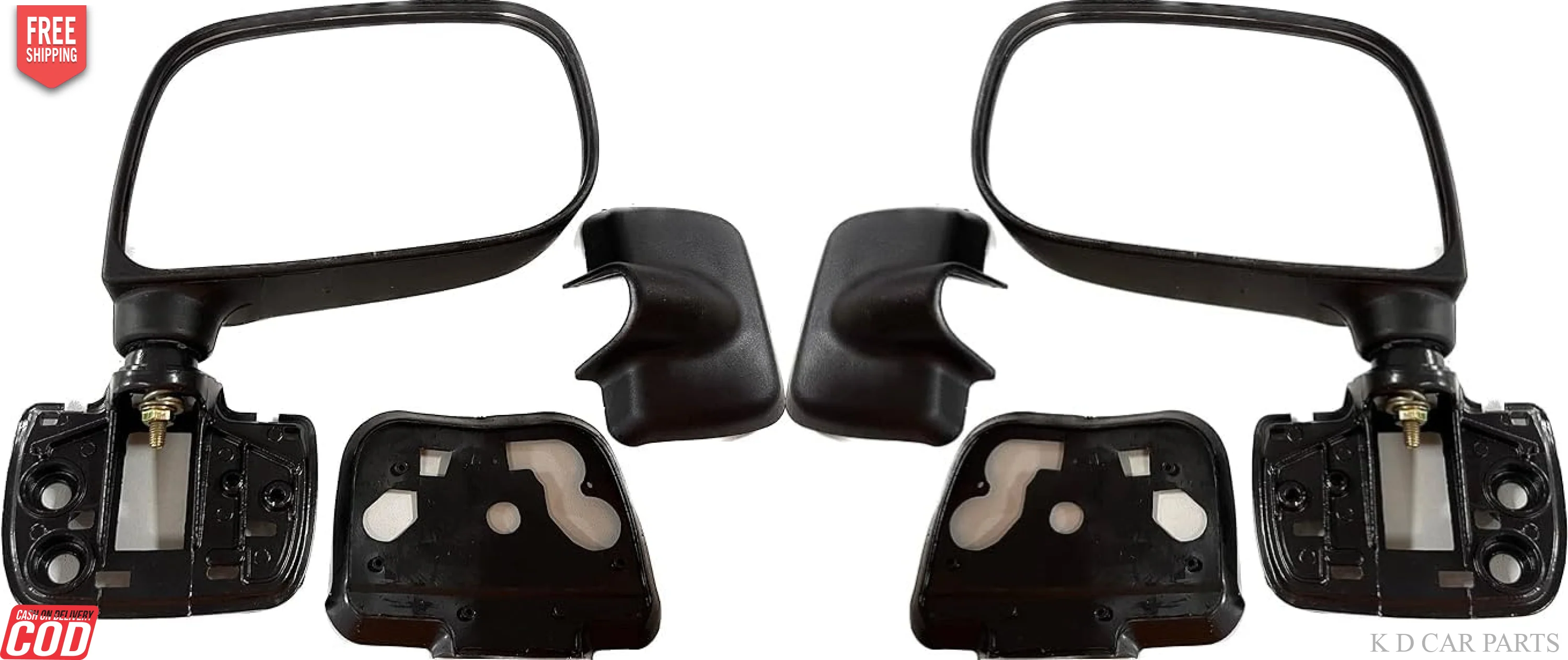 K D Side/Door Mirror for Maruti Zen Estilo (Black) - Image 6