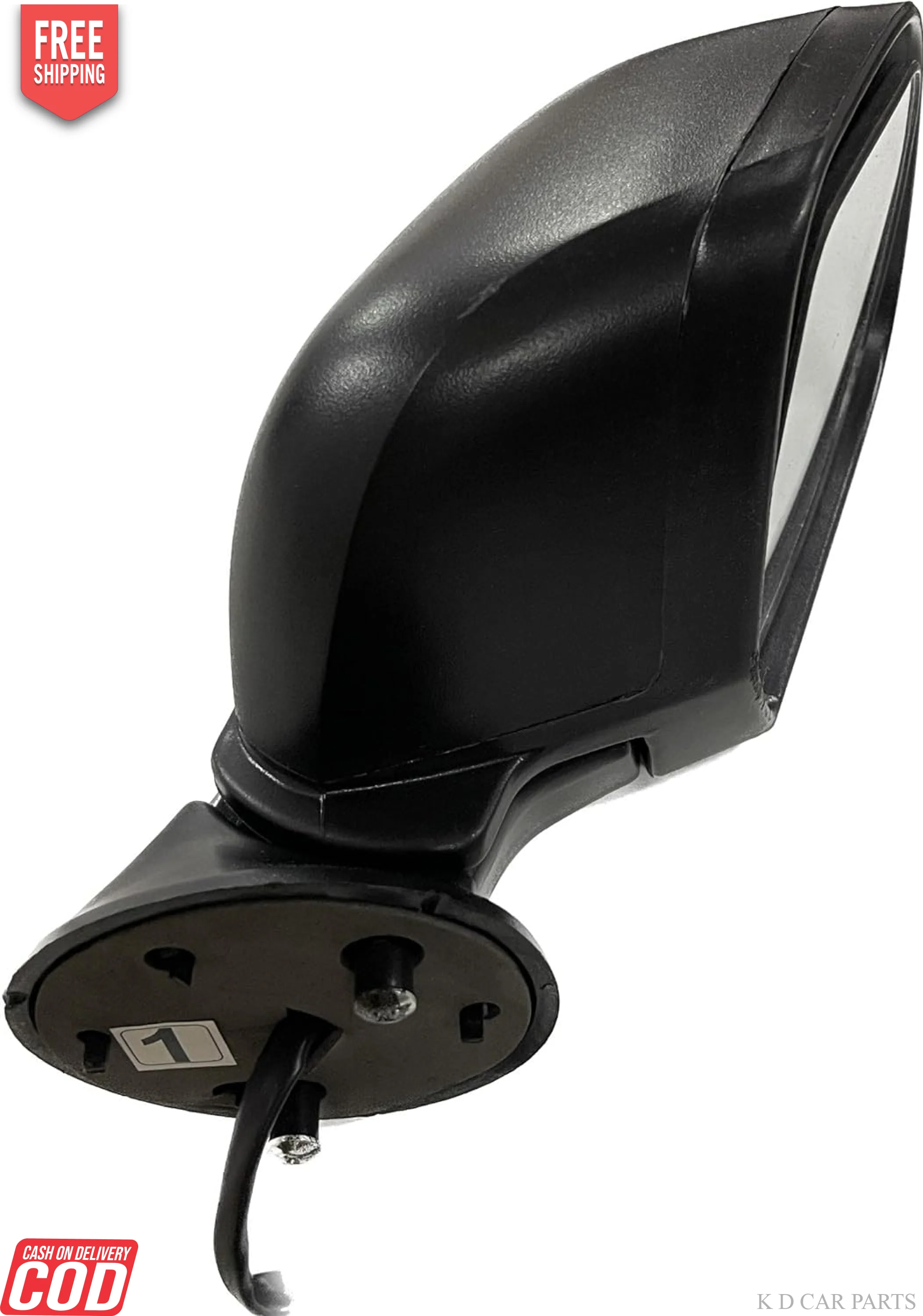 K D Side/Door Mirror for Renault Duster/Verito/Terrano Motor With coupler (Black) - Image 7