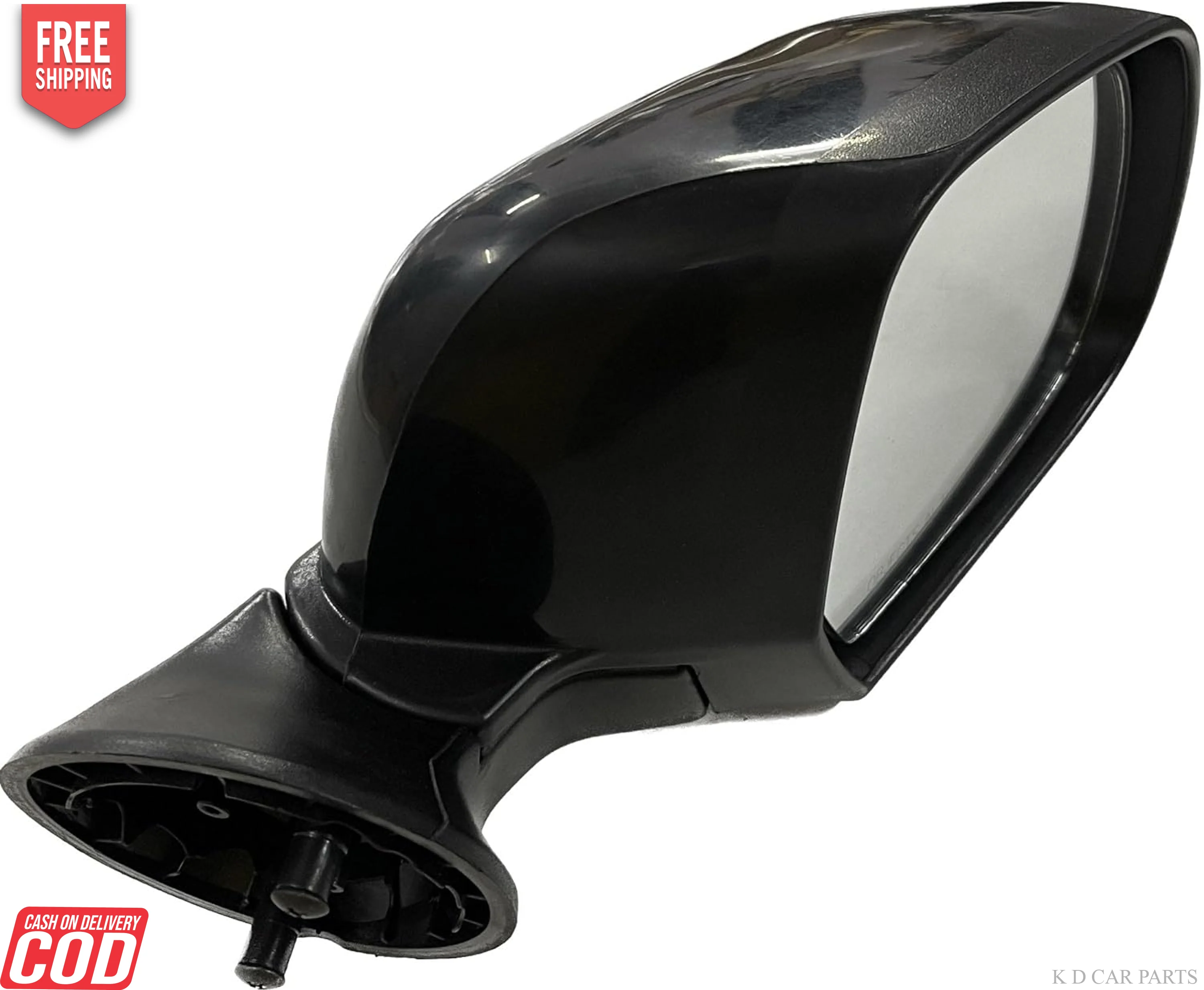K D Side/Door Mirror for Renault Duster/Verito/Terrano Non- Adjustable(Black) - Image 2