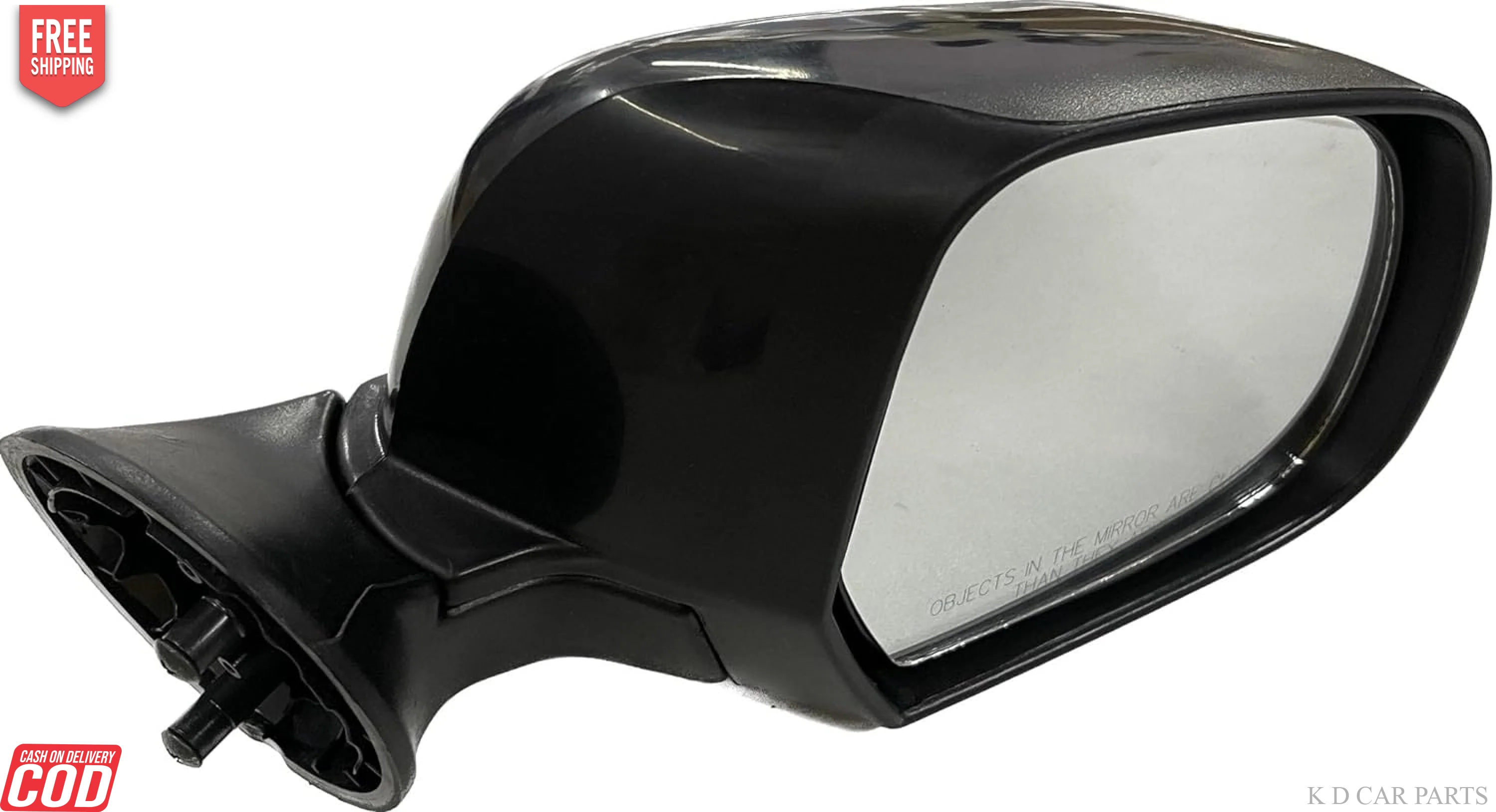 K D Side/Door Mirror for Renault Duster/Verito/Terrano Non- Adjustable(Black) - Image 3