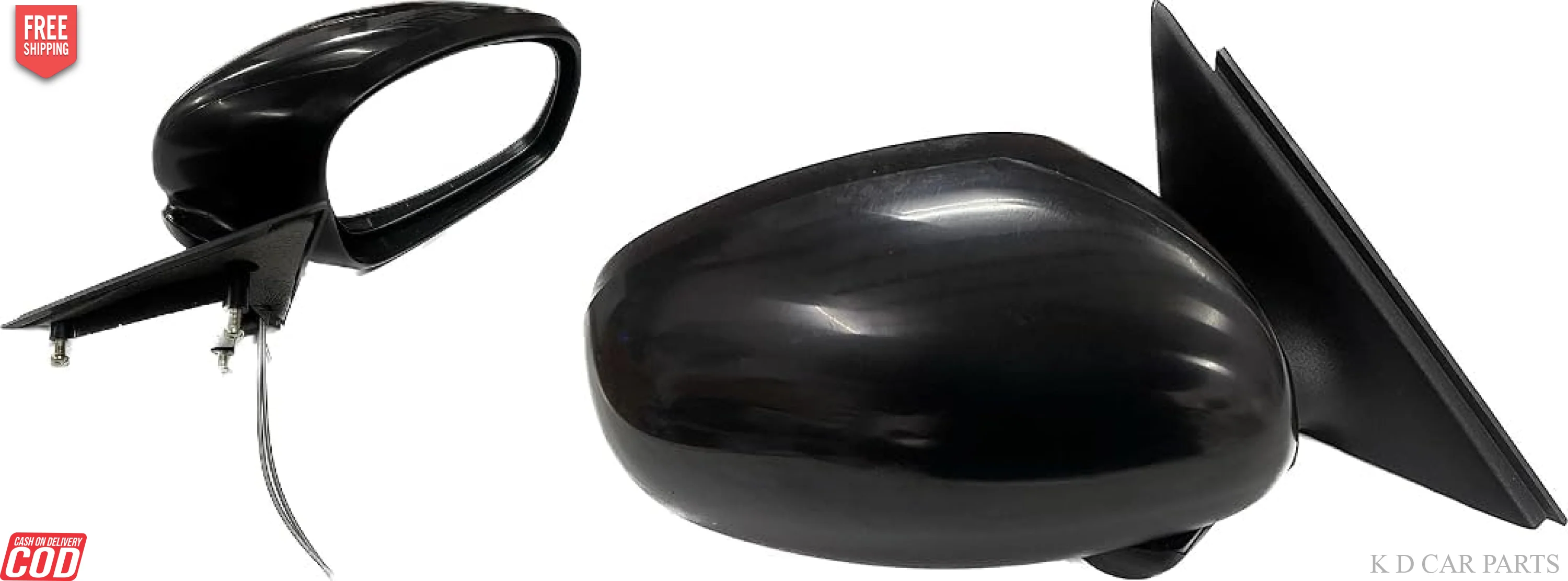 K D Side/Door Mirror for Skoda Fabia (Black) - Image 9