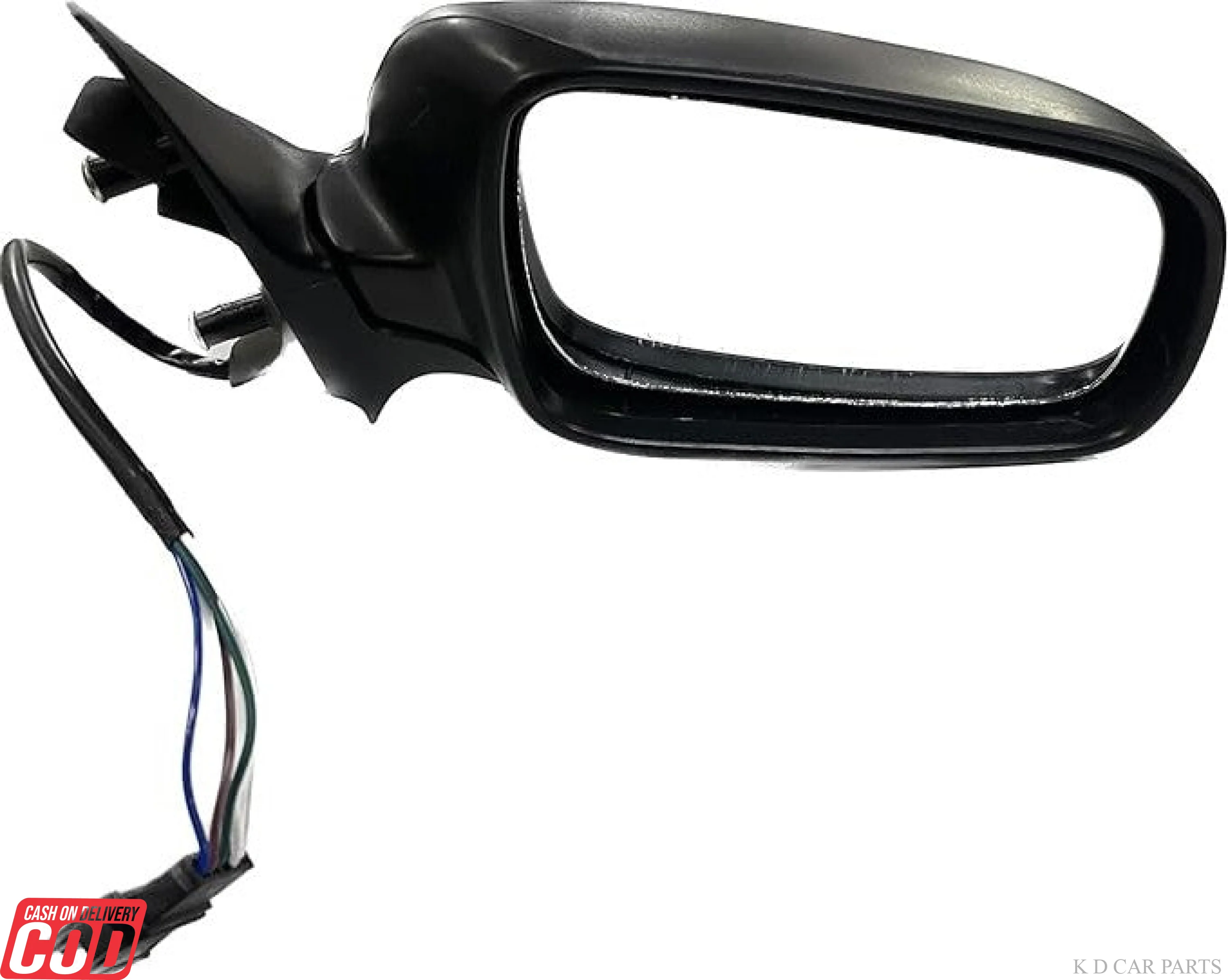 K D Side/Door Mirror for Skoda Octavia  BLACK ORVM (5 Wire With Coupler)