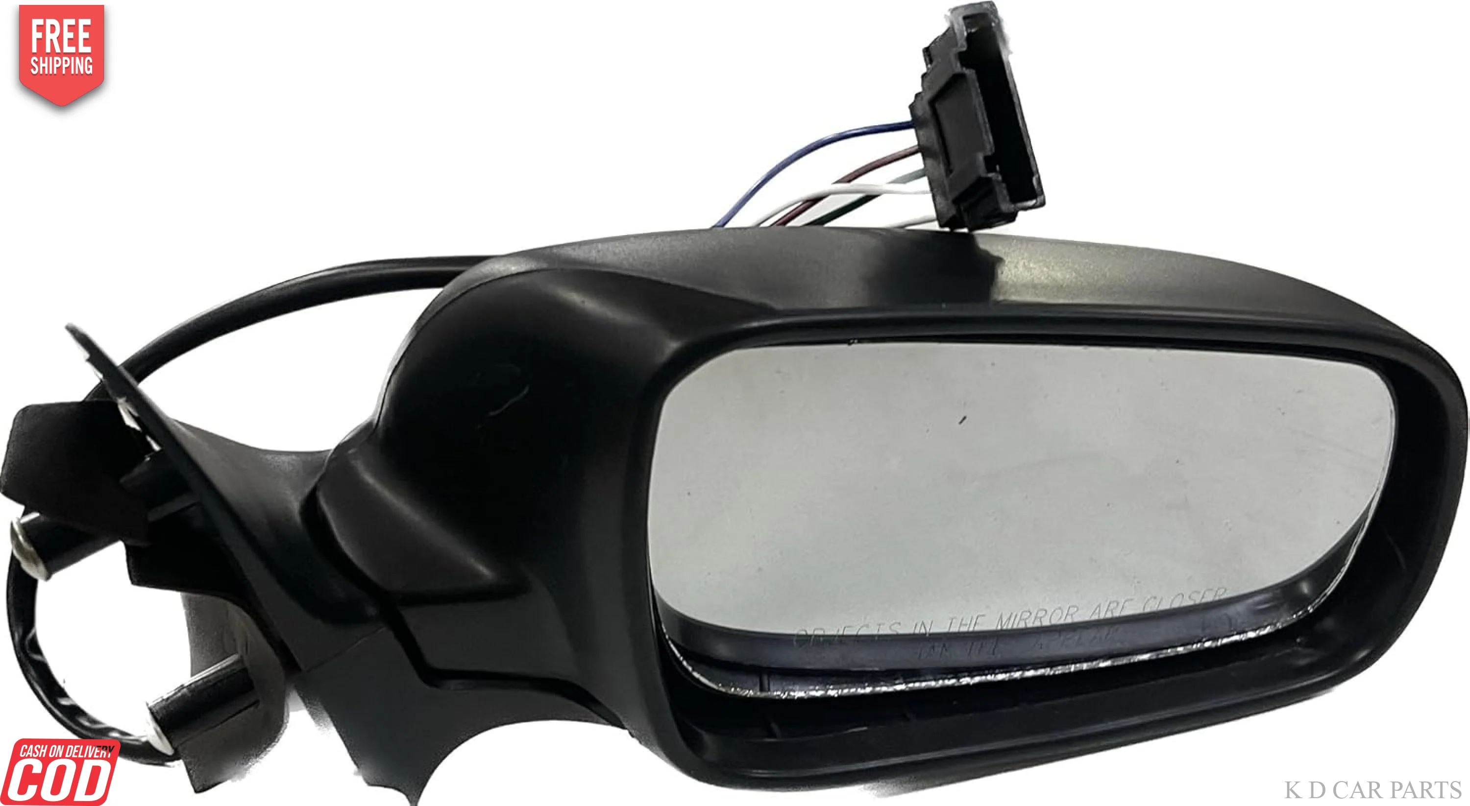 K D Side/Door Mirror for Skoda Octavia NON- AUTOFOLD BLACK ORVM (3 Wire With Coupler) - Image 6